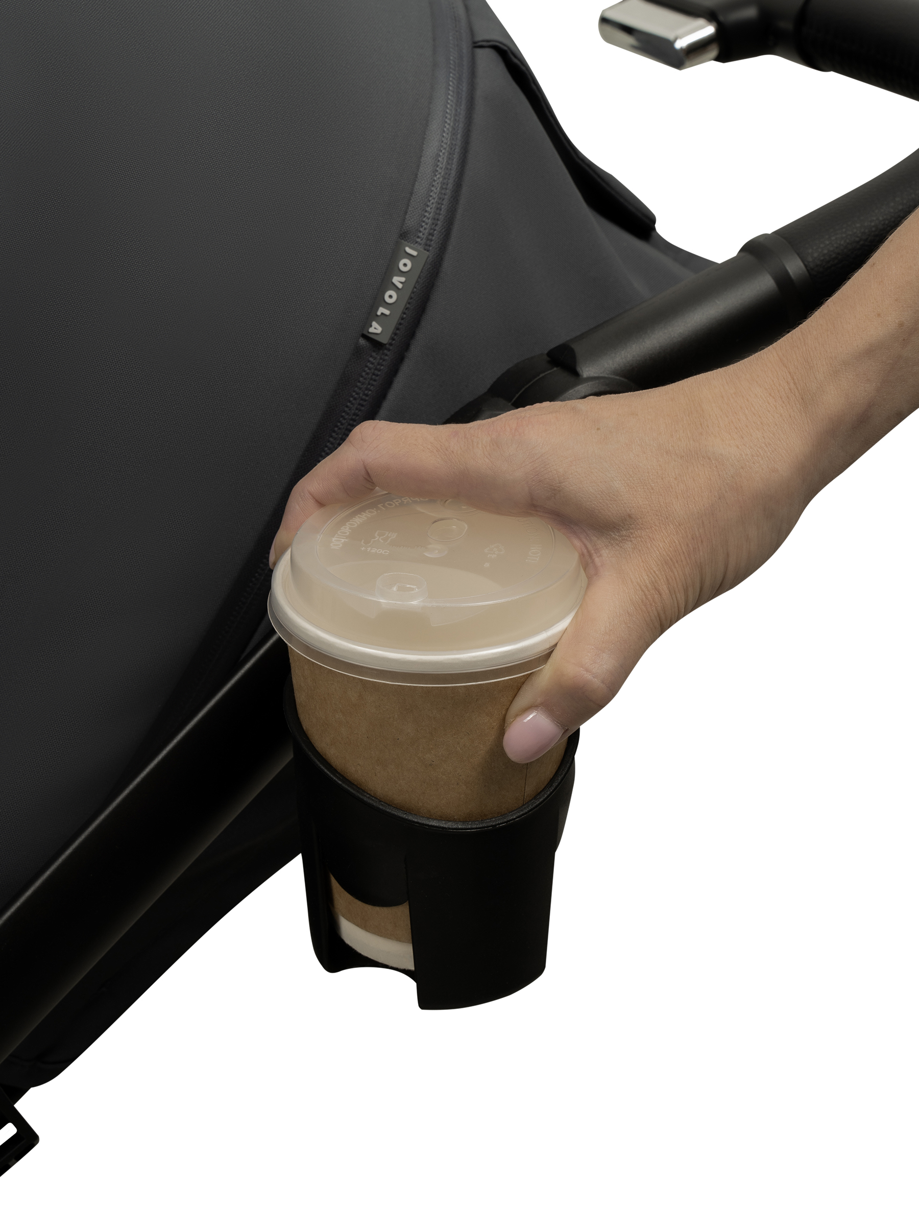 Коляска прогулочная JOVOLA LYRA серый - фото 31