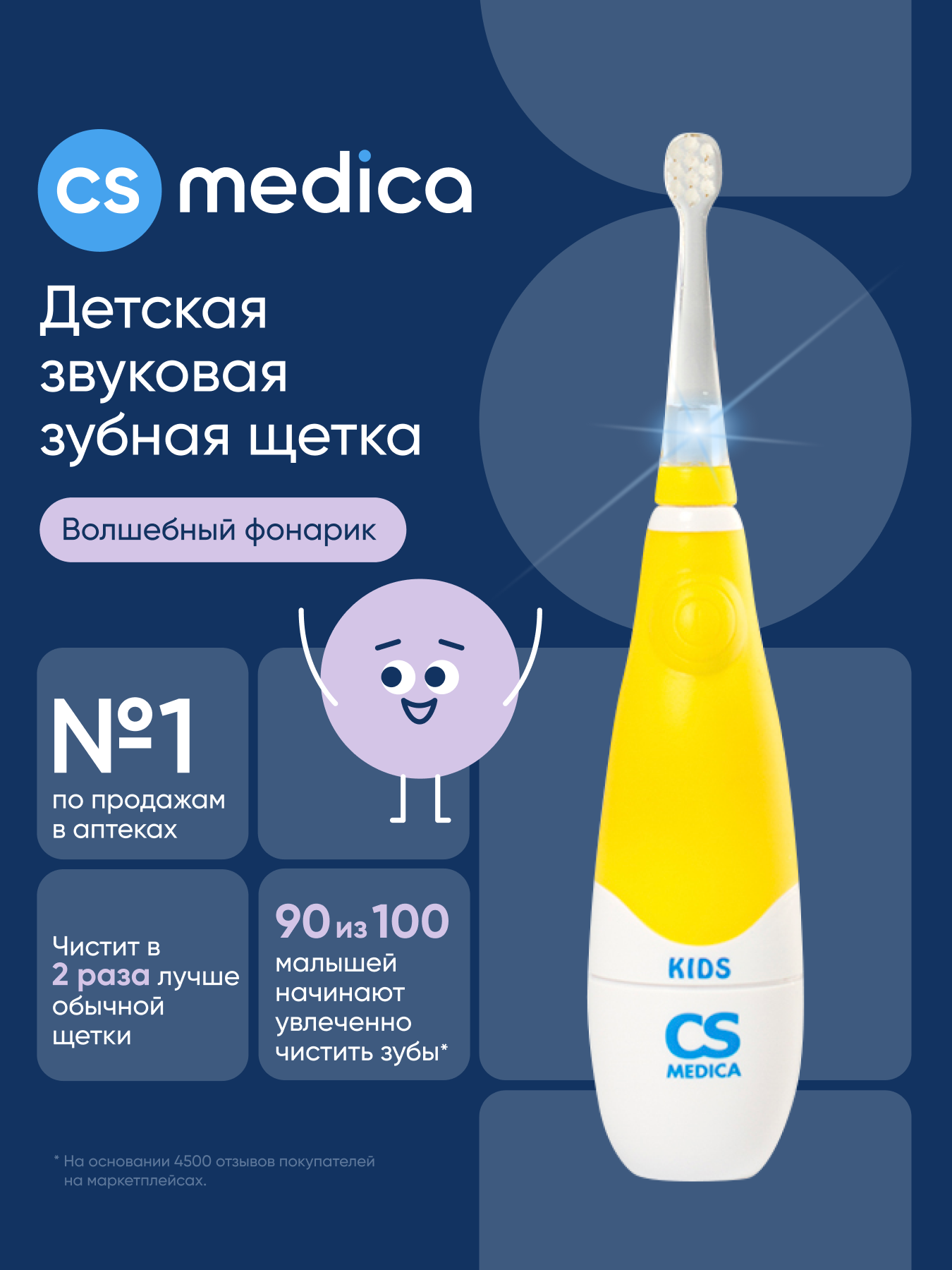 Зубная щетка электрическая CS MEDICA - фото 2