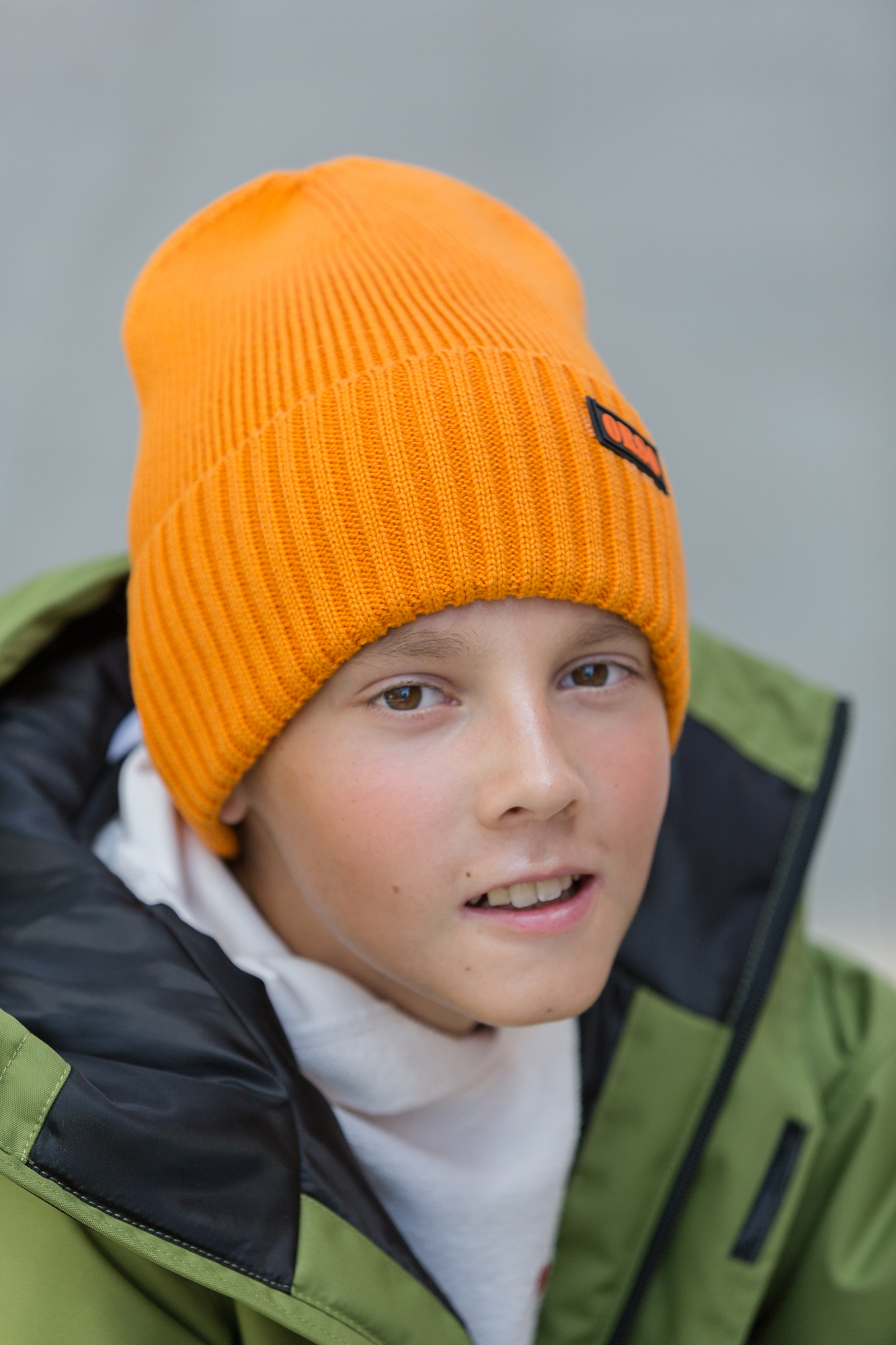 Шапка Orso Bianco 01911-42_ярк.оранжевый - фото 2