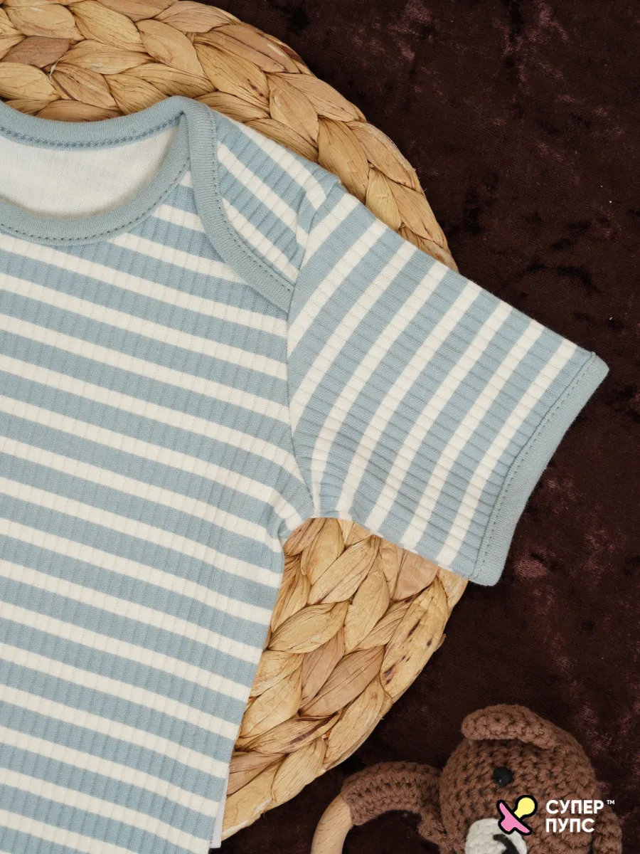 Боди 3 шт Супер Пупс нбр/3пр/бд/коррук/2026/ромашки - фото 23