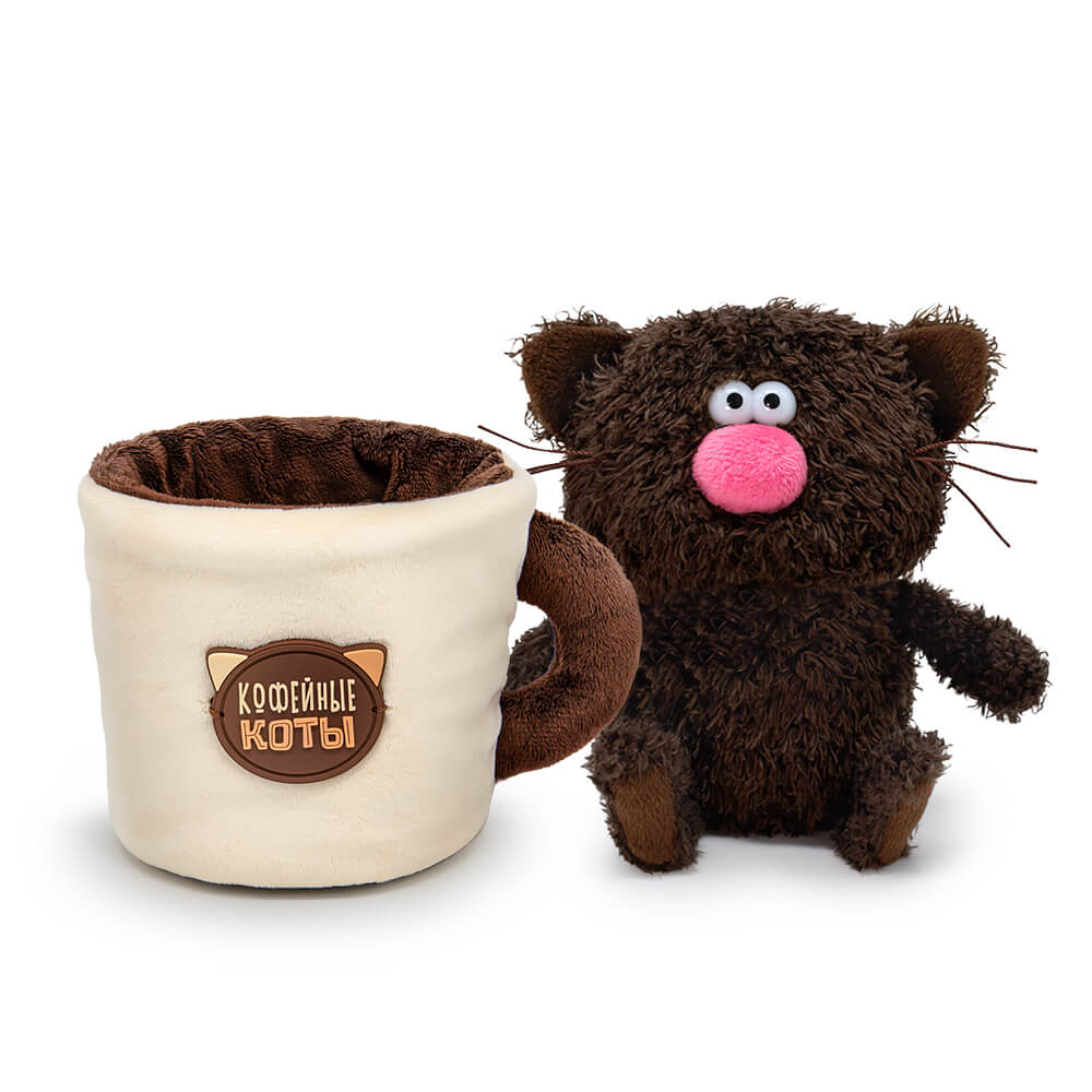Мягкая игрушка BUDI BASA котик Кофейный Эспрессо - фото 2