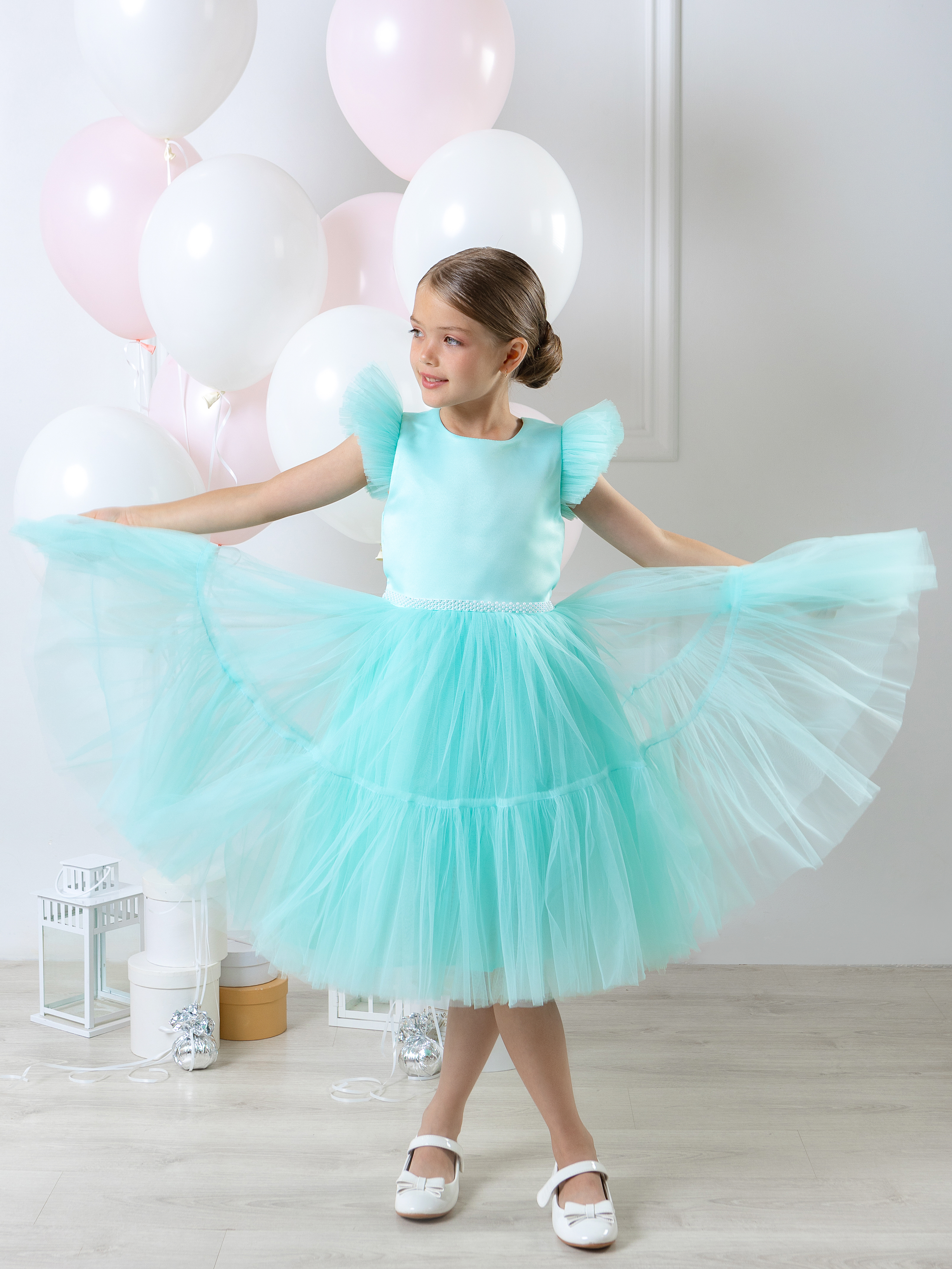 Платье LELUkids 0118.33.42/мята - фото 9