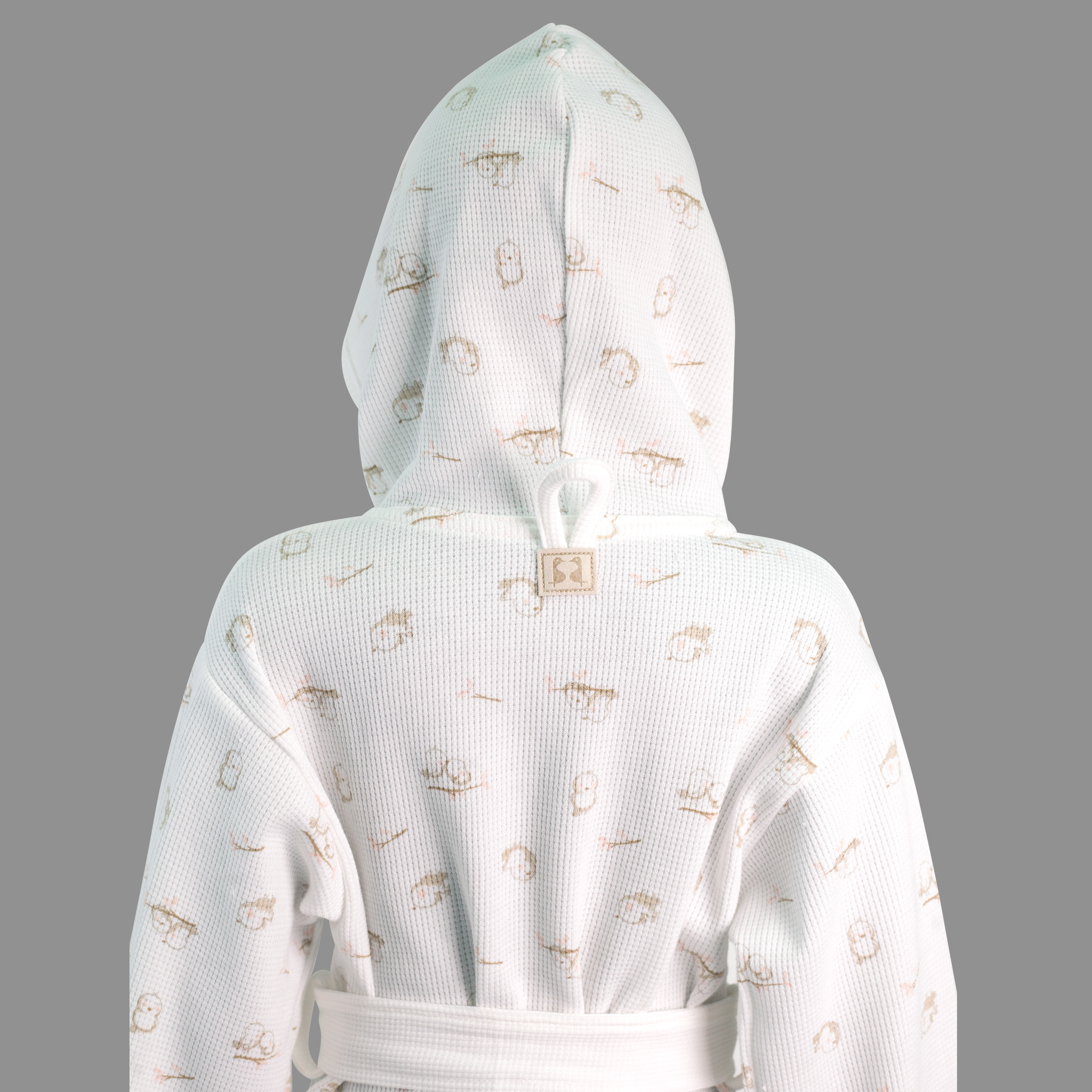 Халат Фабрика Бамбук M030505KV/134NA/птички_молочный - фото 4