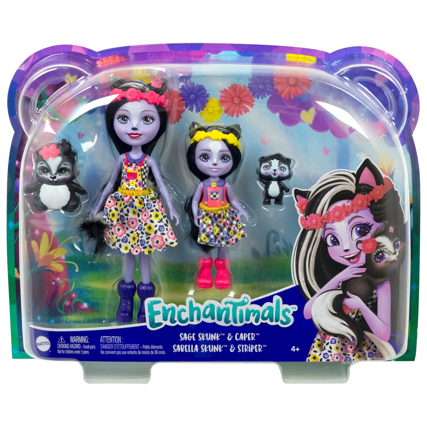 Кукла мини Enchantimals Сейдж и Сабелла Скунс HCF82 - фото 2