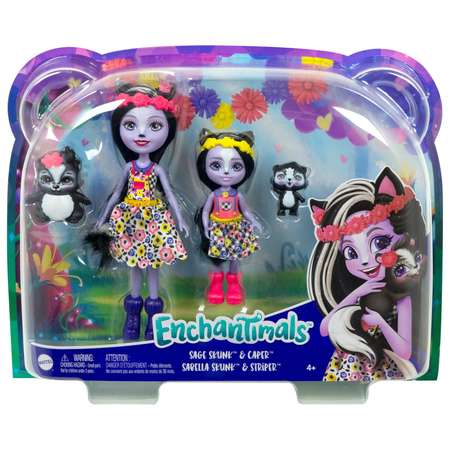 Кукла мини Enchantimals Сейдж и Сабелла Скунс