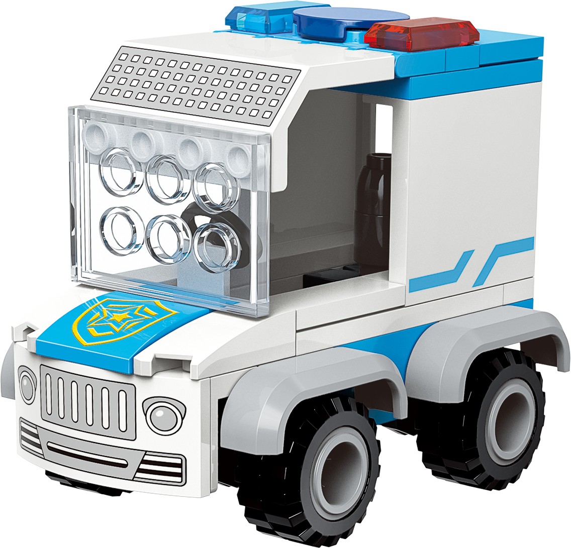 Конструктор QMAN Полиция 232 дет. - фото 7