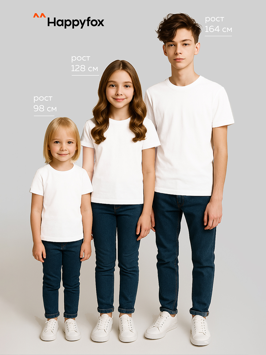 Футболка HappyFox HF5501белый - фото 5
