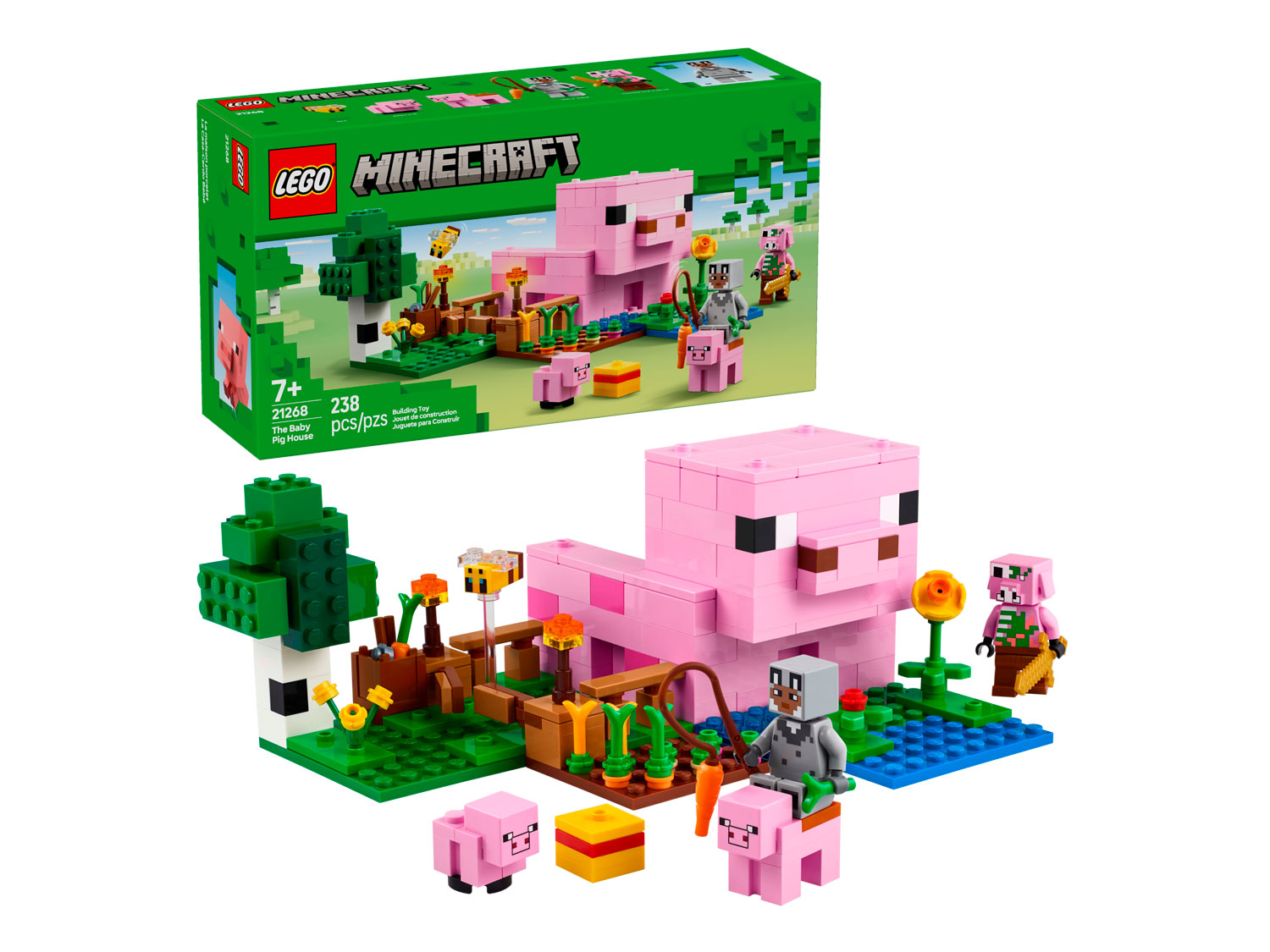 Конструктор LEGO Minecraft Домик для поросят 21268 238 дет. - фото 1