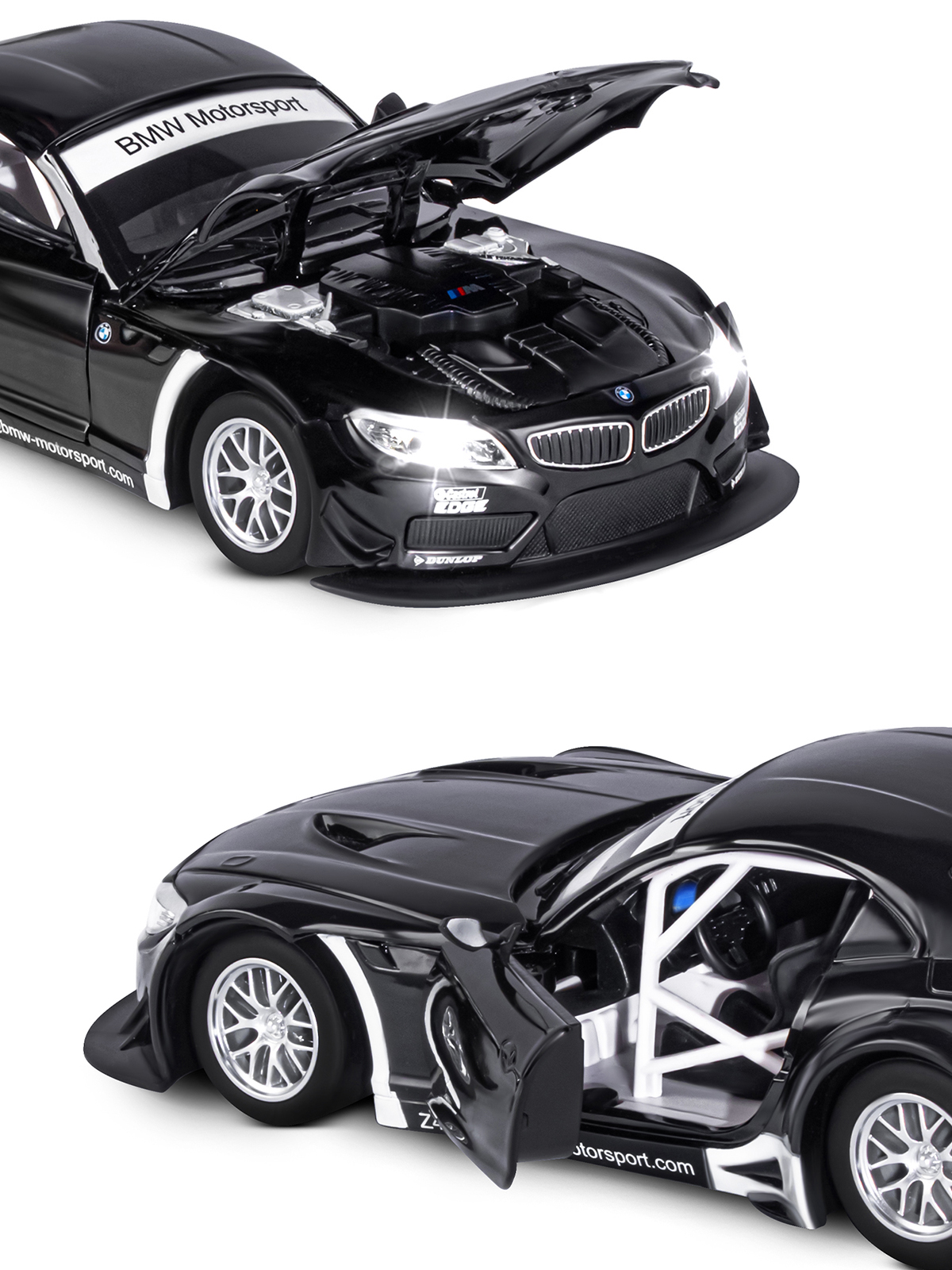 Автомобиль АВТОпанорама BMW Z4 GT3 1:24 JB1200122 - фото 8