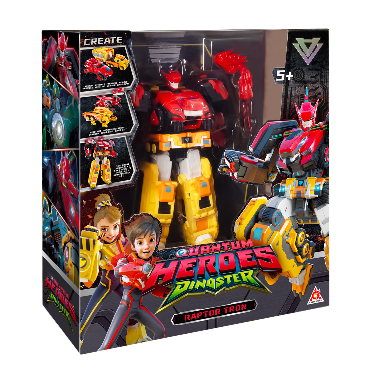 Игровой набор Dinoster Раптор Трон 4-в-1 - фото 3