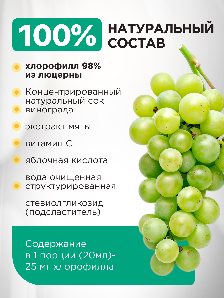 Мята и Виноград Guarchibao Хлорофилл - фото 6