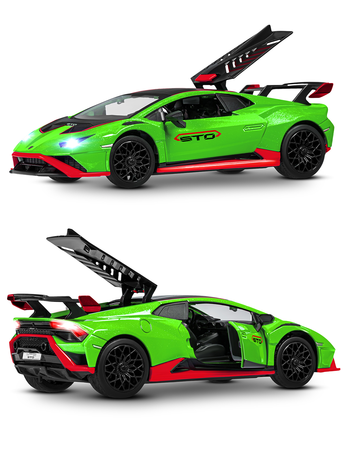 Автомобиль АВТОпанорама Lamborghini Huracan STO 1:32 JB1251662 - фото 10