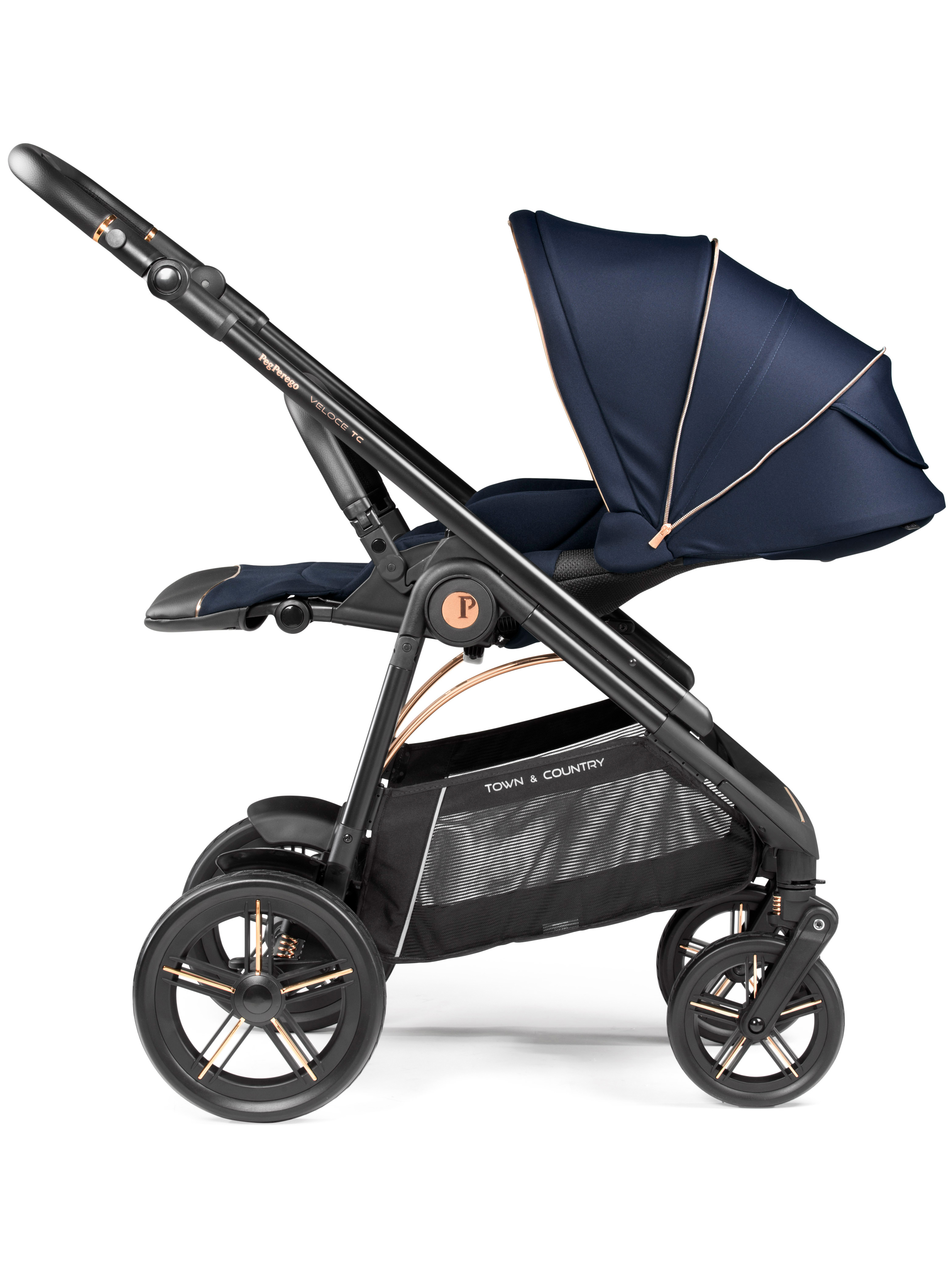 Коляска прогулочная Peg-Perego Veloce TC синий - фото 4