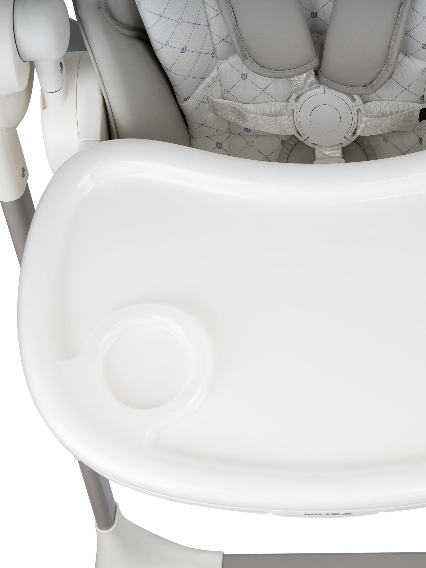 Стульчик для кормления JOVOLA Muza с функцией электрокачели серый - фото 21