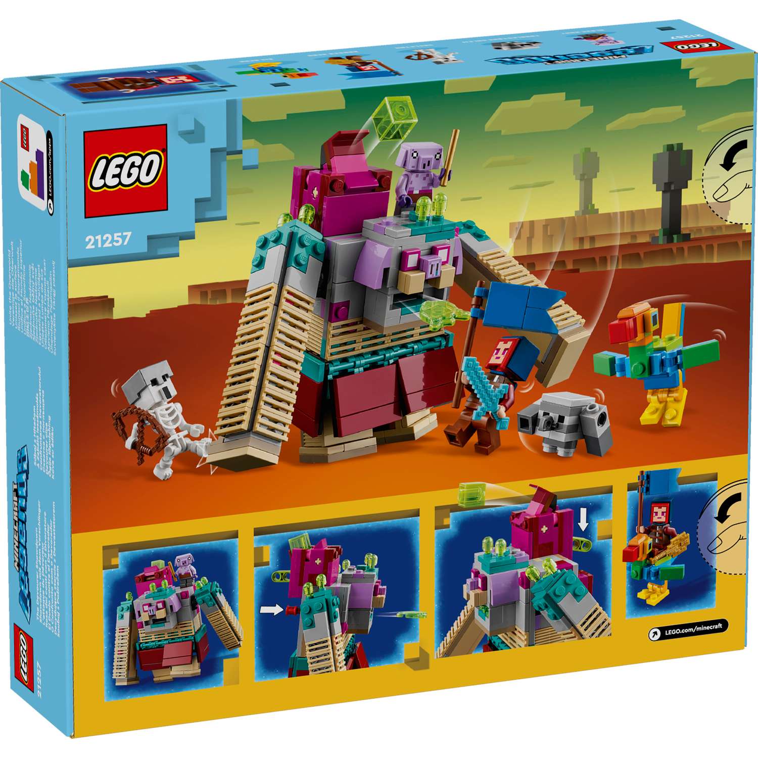 Конструктор LEGO Minecraft Схватка пожирателей 420 дет. - фото 5