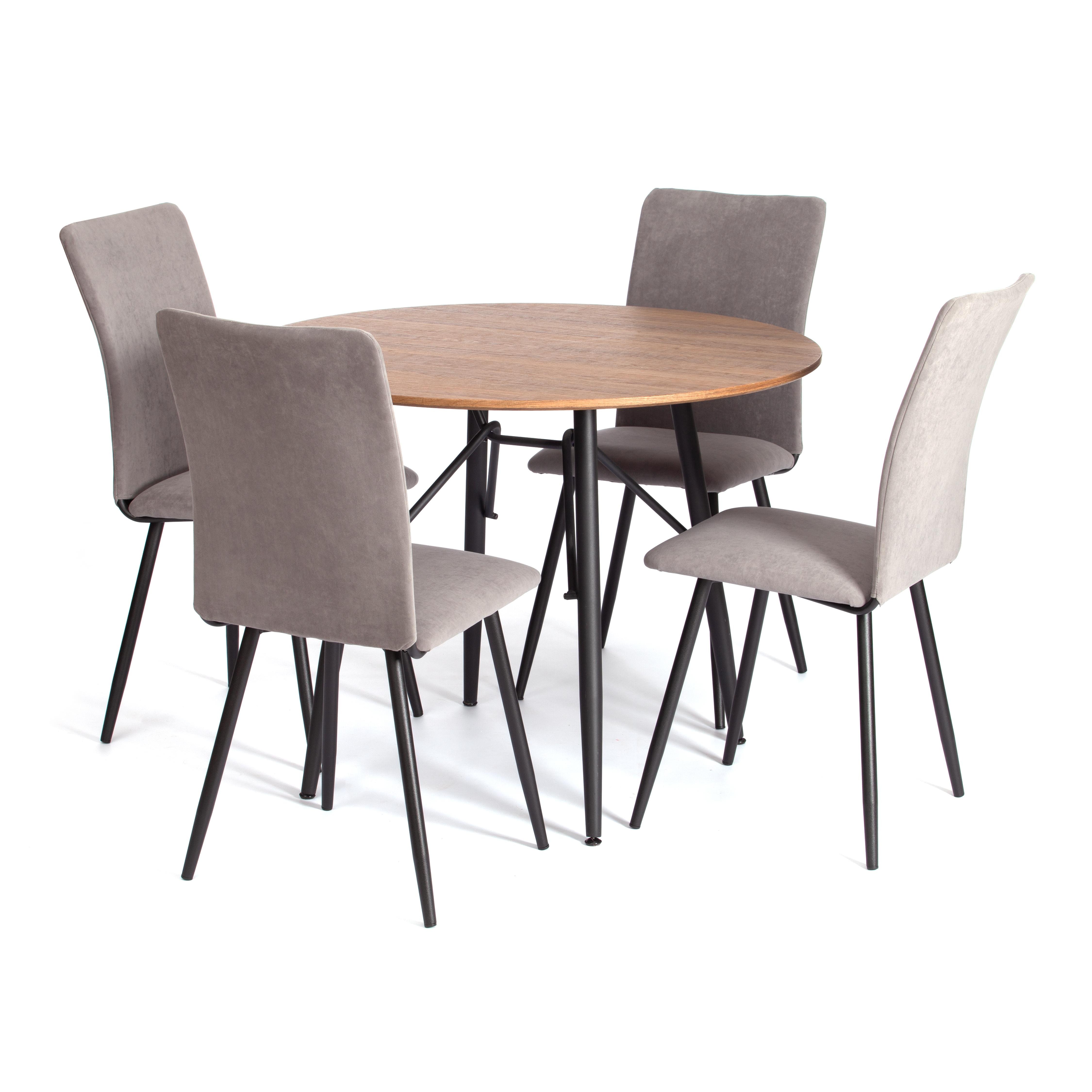 Стул TETCHAIR La Rousse велюр, серый - фото 12