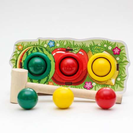 Игрушка WOODLANDTOYS стучалка Фрукты