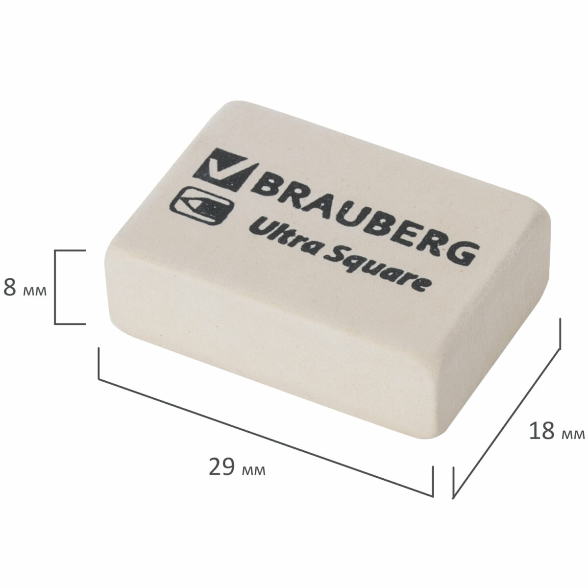 Ластик Brauberg 9 шт. в ассортименте - фото 13