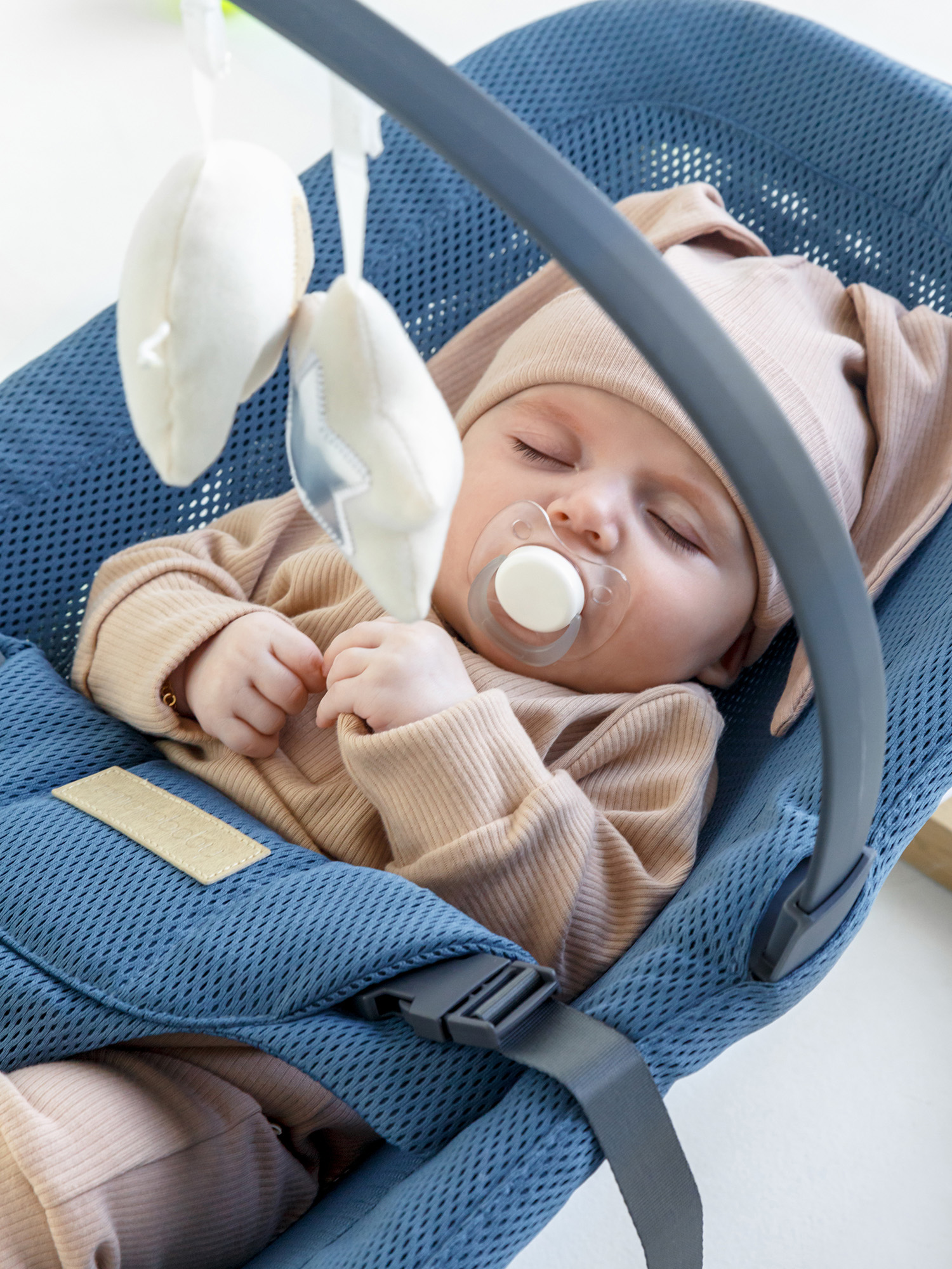 Шезлонг Amarobaby Baby relax синий - фото 11