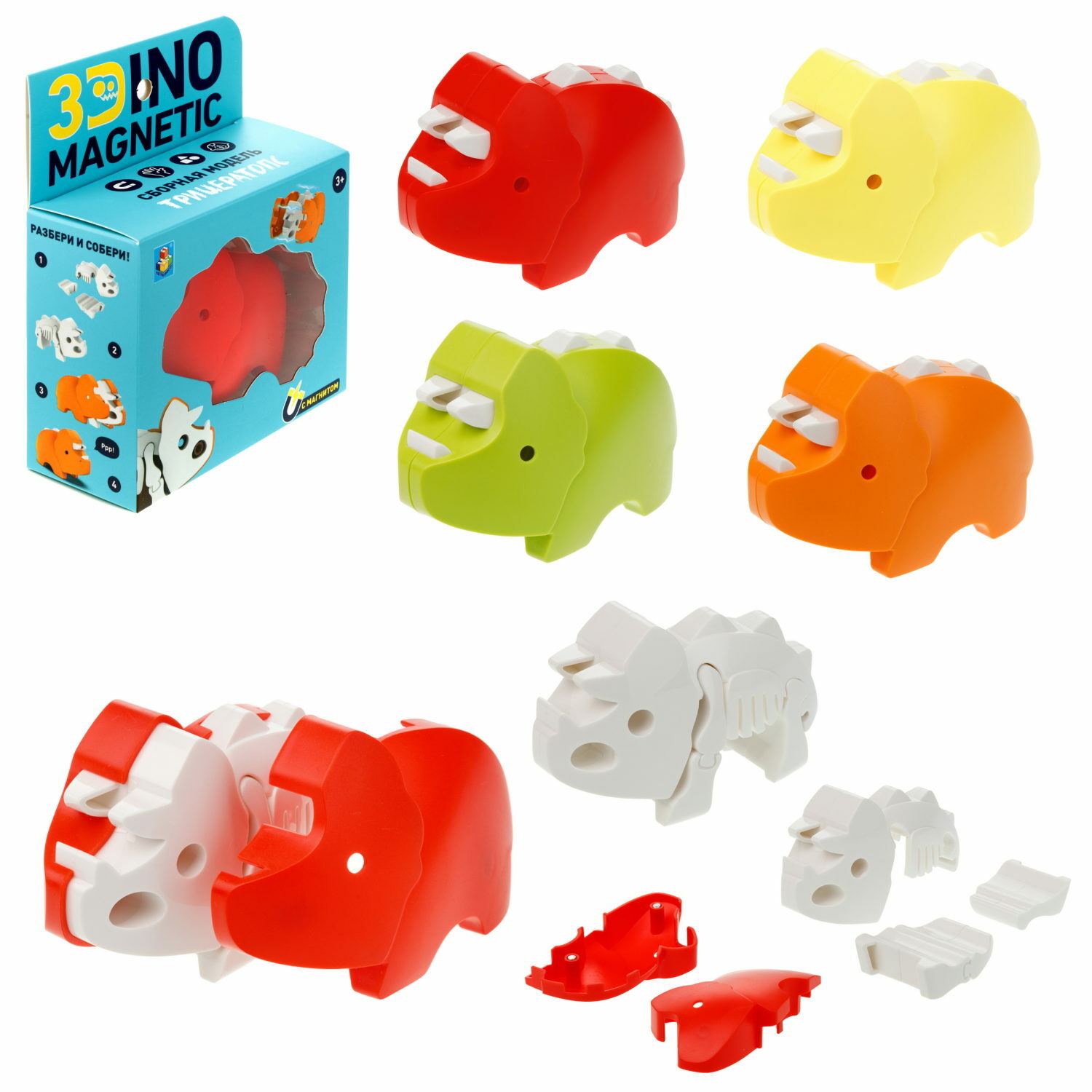 Конструктор 1TOY 3 дет. - фото 12