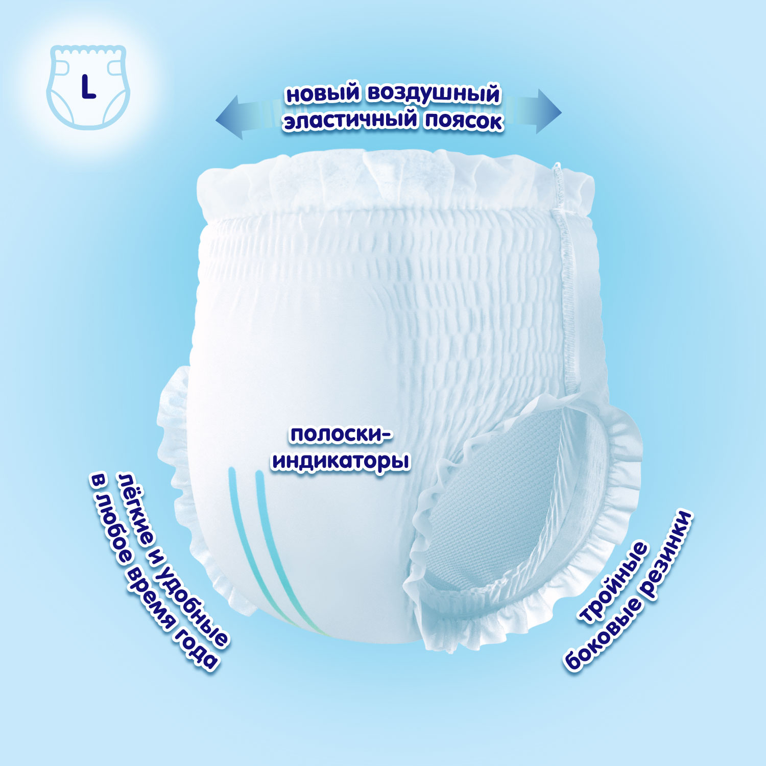 Трусики MANU ультратонкие L (9-15 кг) 116 шт. - фото 2