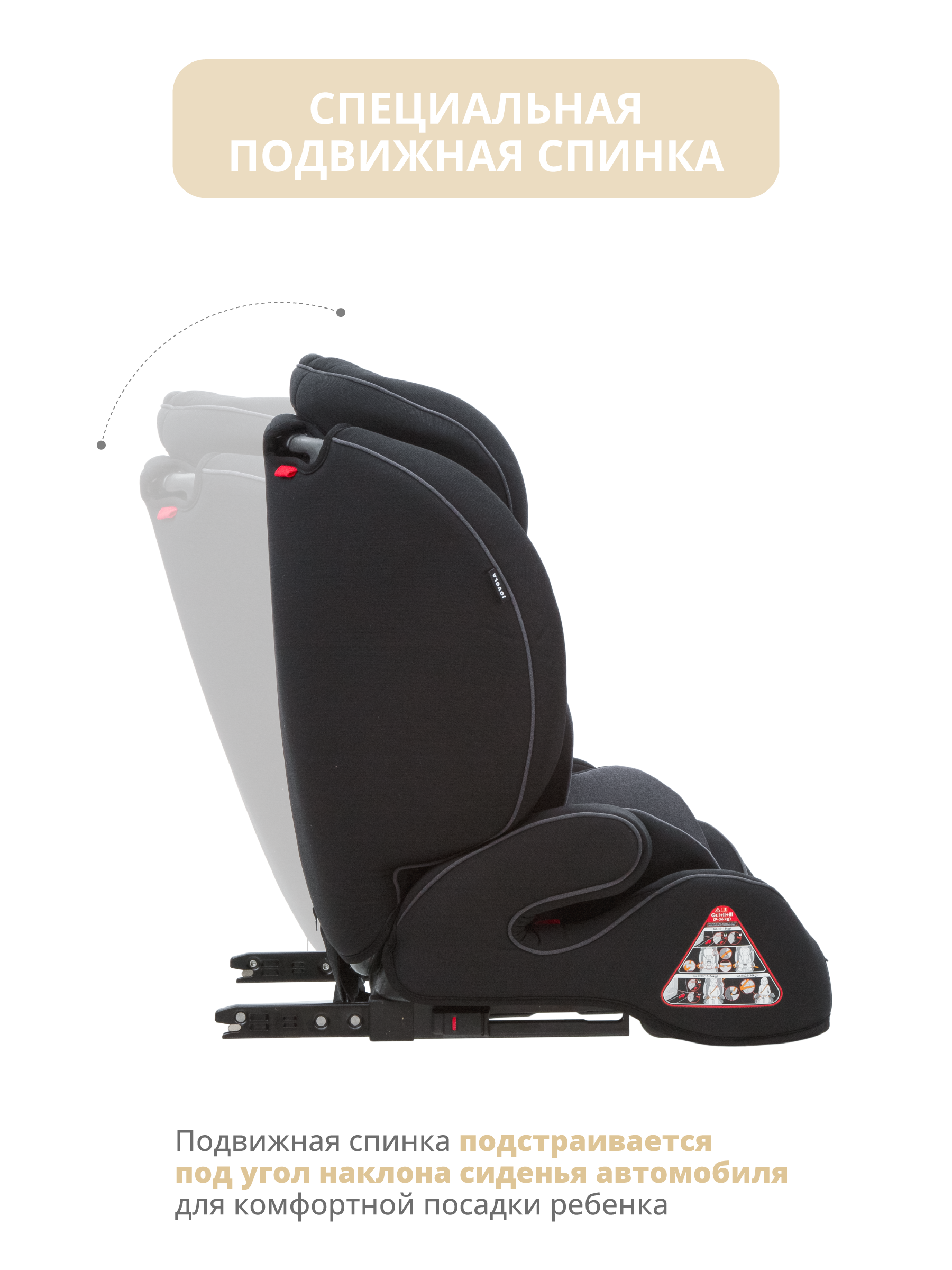 Автокресло JOVOLA MyWay Isofix 1/2/3 (9-36 кг) - фото 4