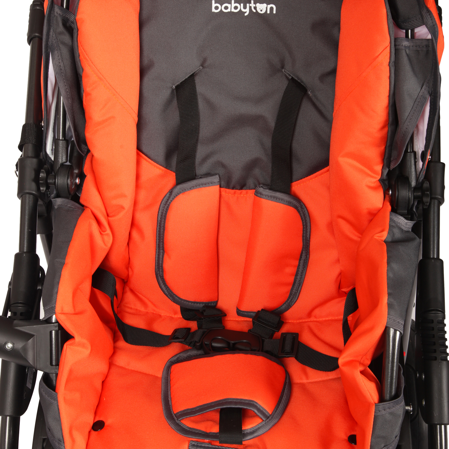Коляска 2в1 Babyton Rocky Grey-Orange - фото 12