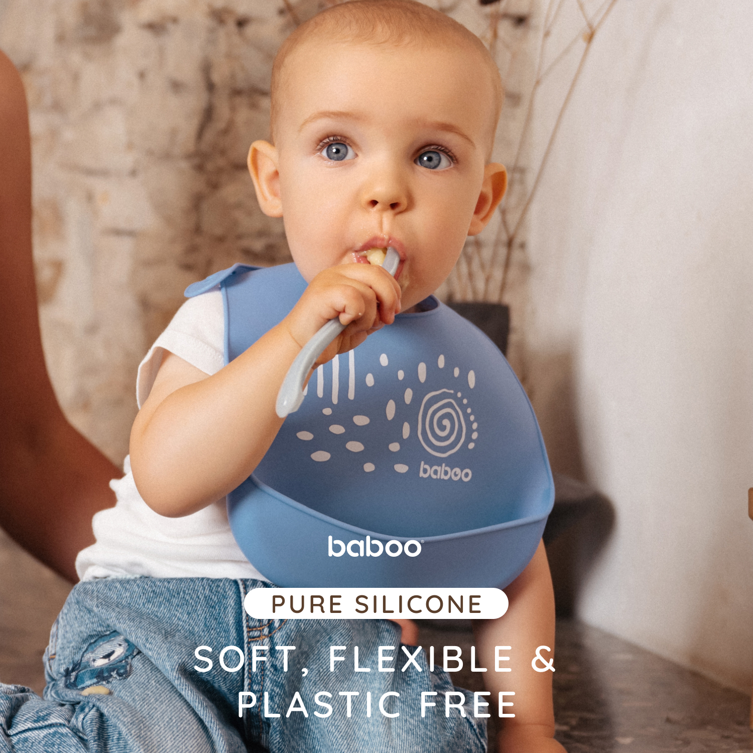 Нагрудник BABOO силикон 1 шт. - фото 5