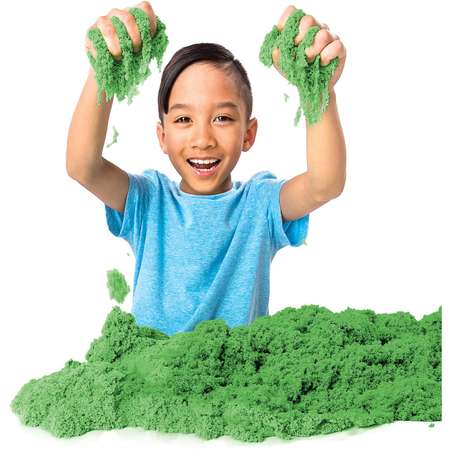 Кинетический песок Kinetic Sand 0.9 кг (зелёный)