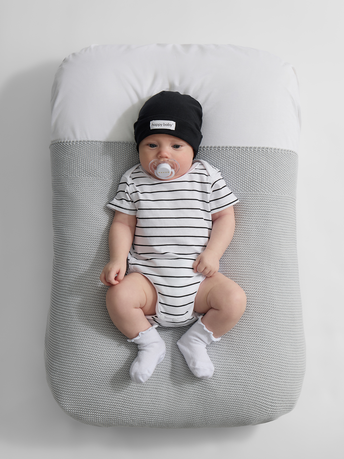 Шапочка 2 шт Happy Baby 90148-0_black-white - фото 6