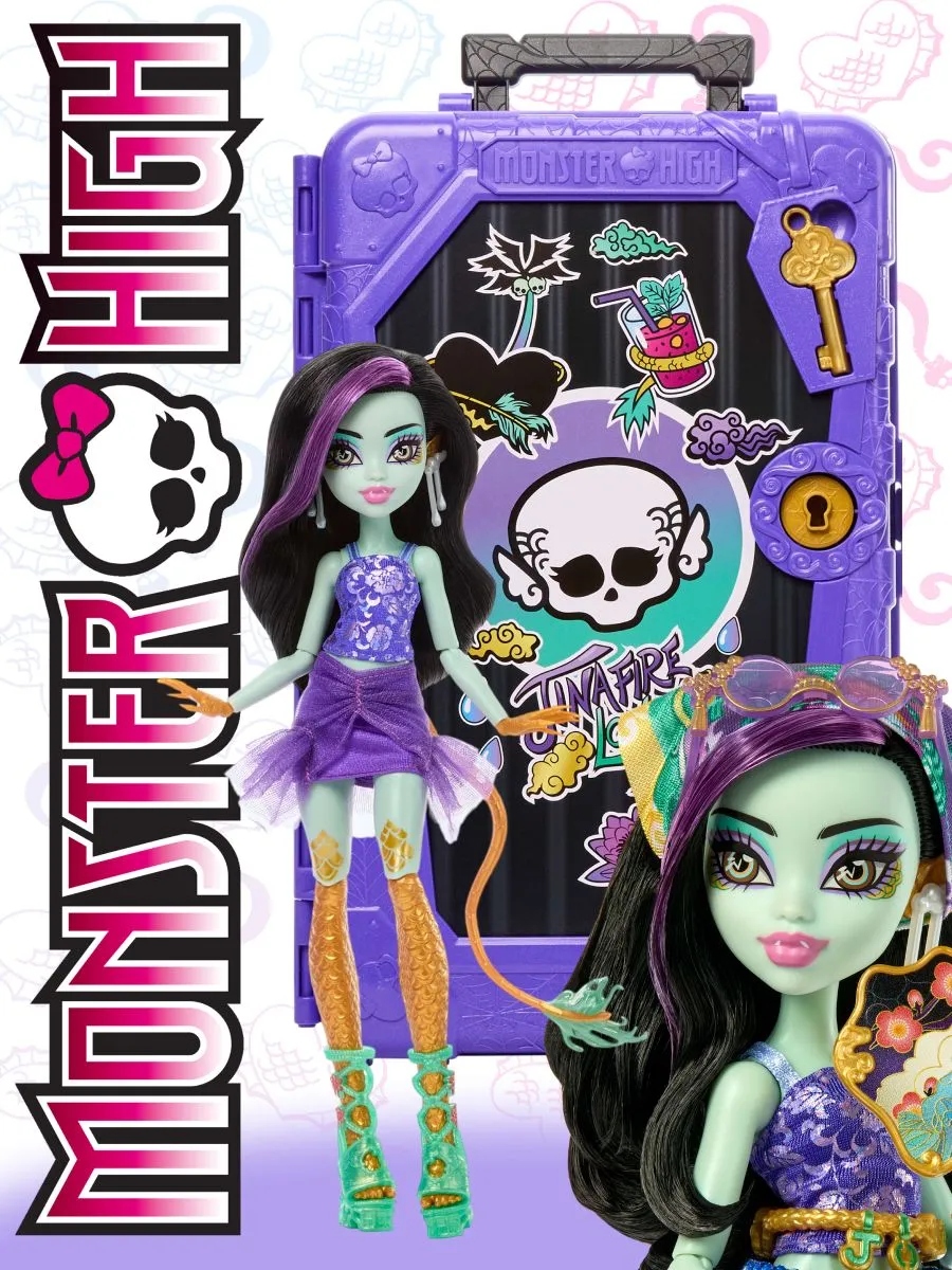 Кукла модельная Monster High Skulltimate Secrets Джинафаер Лонг высота 27 см JDR52 - фото 1