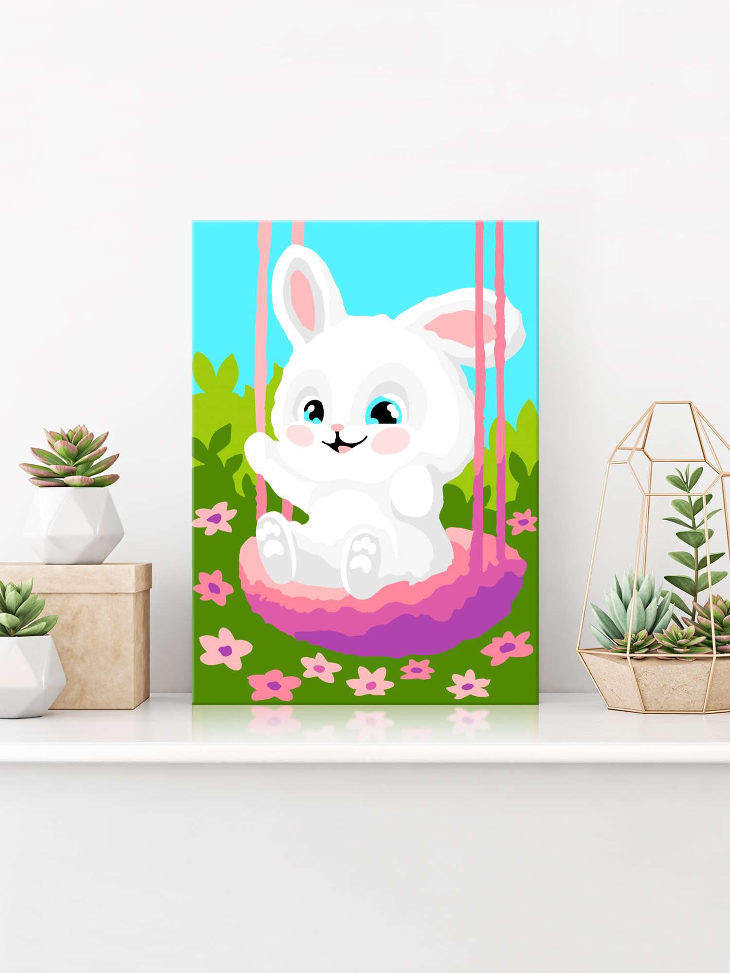 Картина по номерам Hobby Paint Счастливый зайка в ассортименте - фото 3