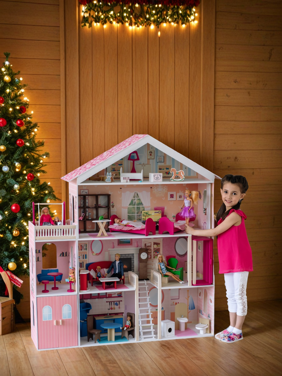 Домик для кукол PAREMO 120 см с мебелью PD316-02 - фото 1