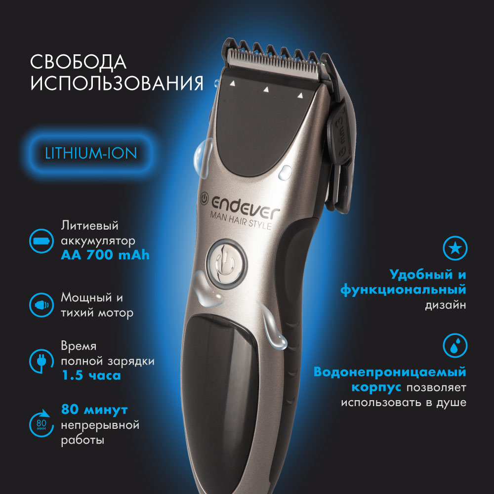 Машинка для стрижки ENDEVER Sven-985 - фото 5