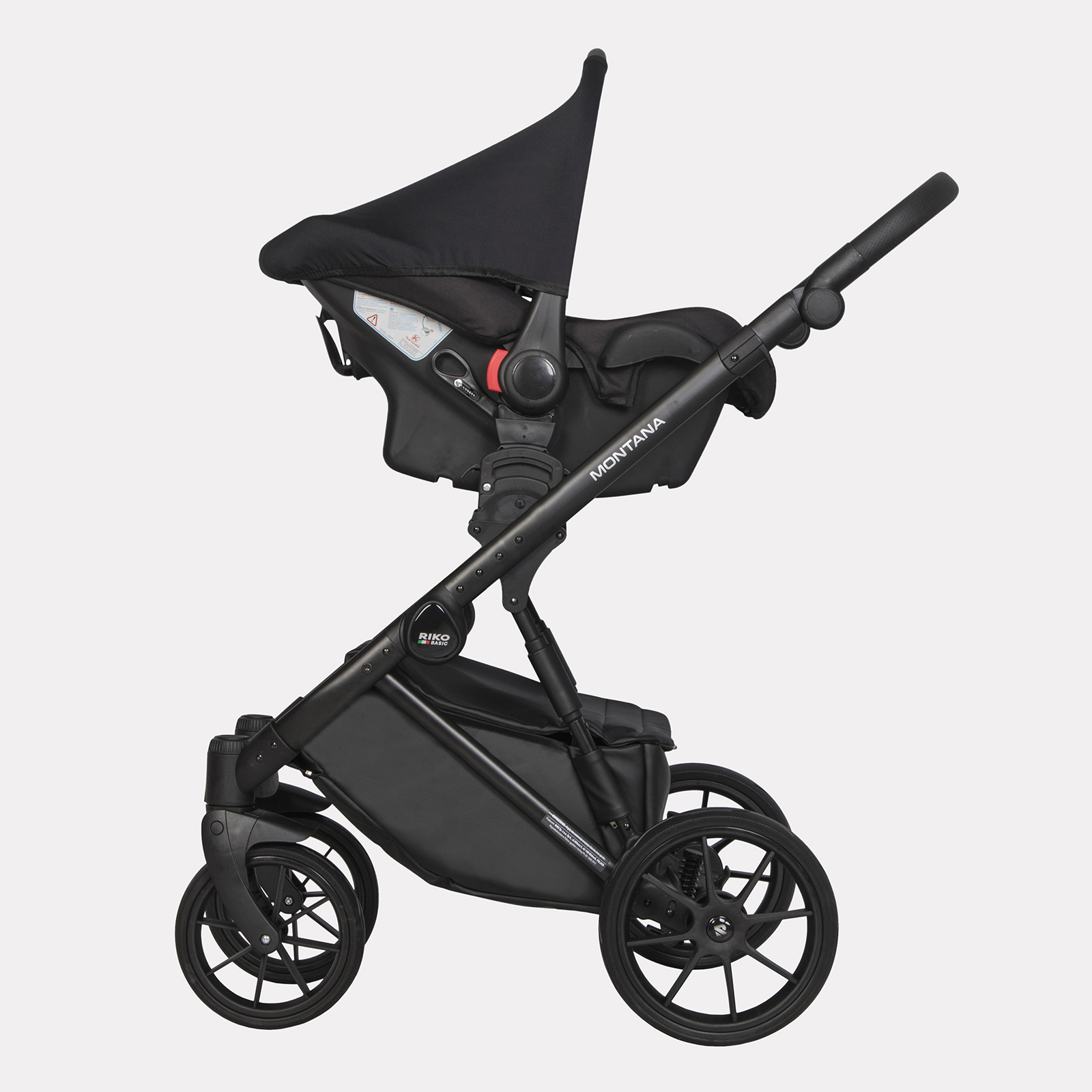 Коляска 3в1 Riko Basic Montana Ecco белый - фото 24