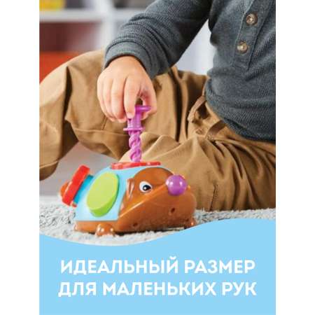 Игрушка Игрозаврик бизиборд Ёжик Монтессори