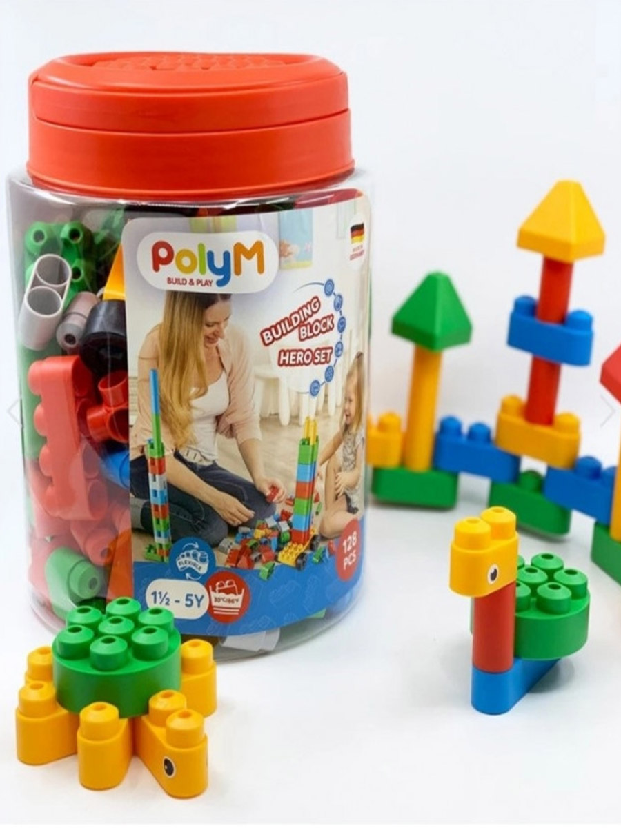 Конструктор Hape из мини-блоков 128 дет. - фото 2