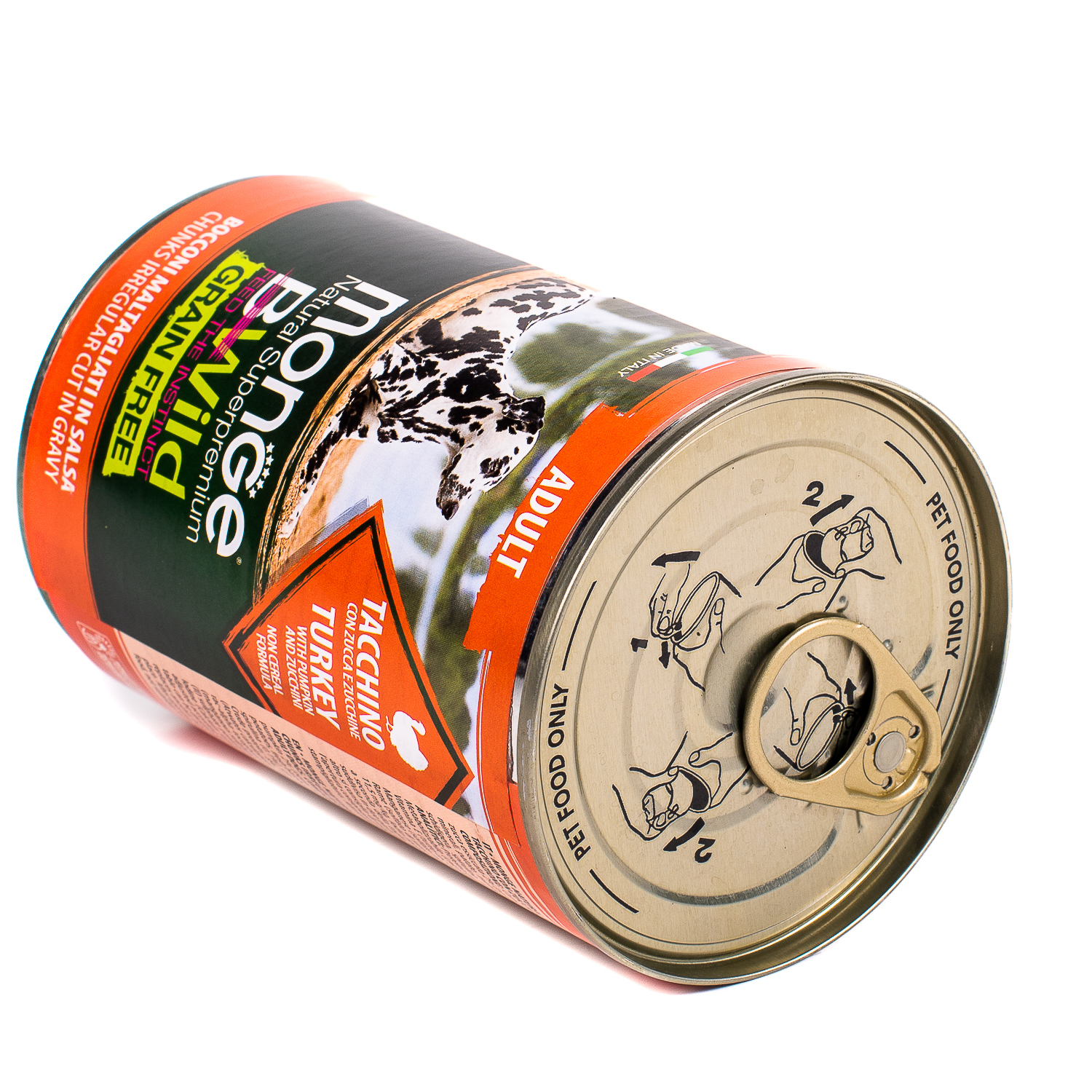 Корм для собак MONGE BWild Grain free из индейки с тыквой и кабачками консервированный 400г - фото 4