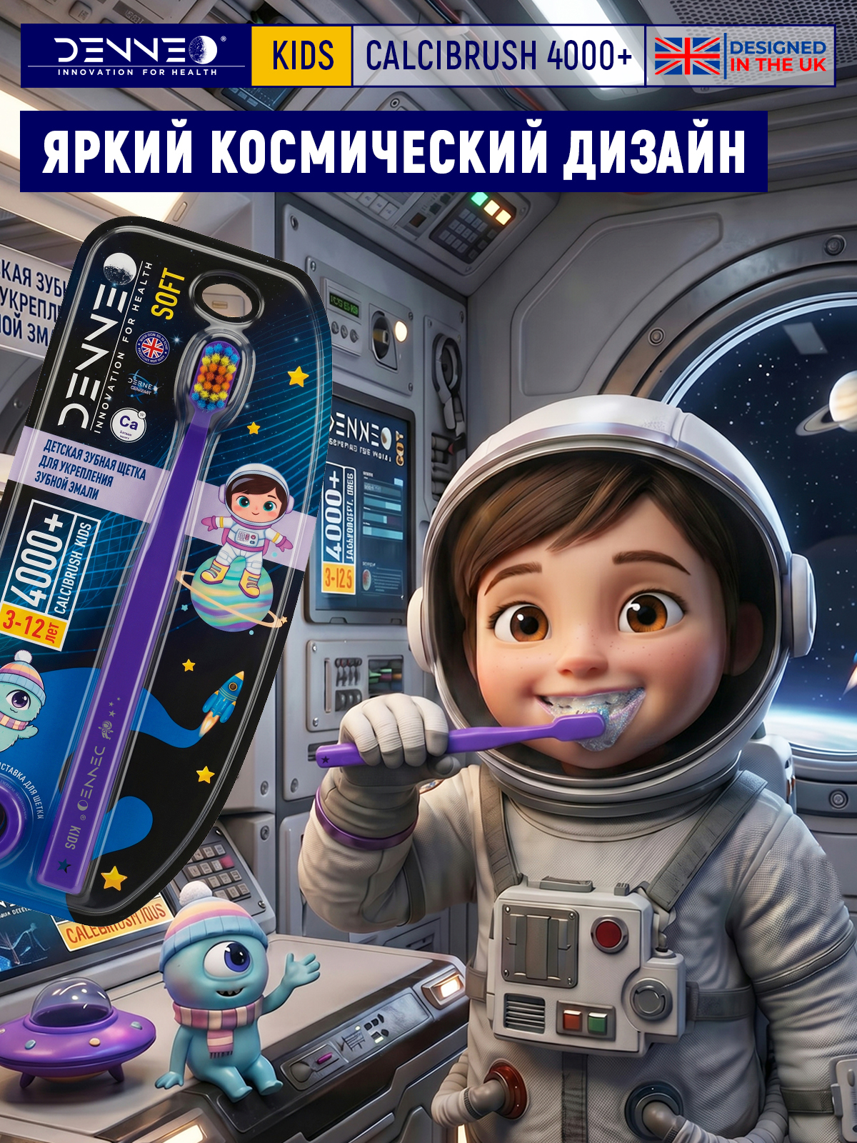 Зубная щетка классическая DENNEO от 3 лет 1 шт. - фото 8