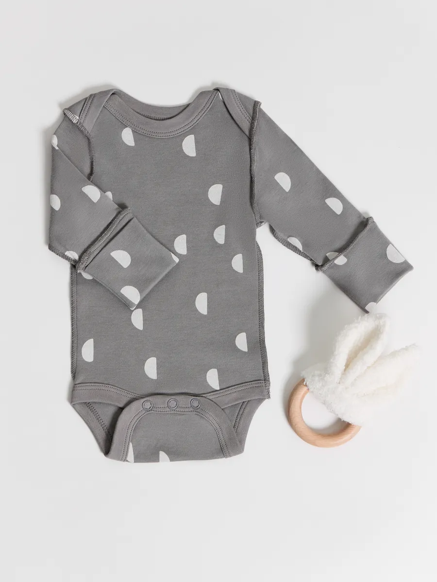 Боди 2 шт Mark Formelle (Марк Формэль) 13016-1-2/горошки на бирюзе +дольки на сером - фото 22