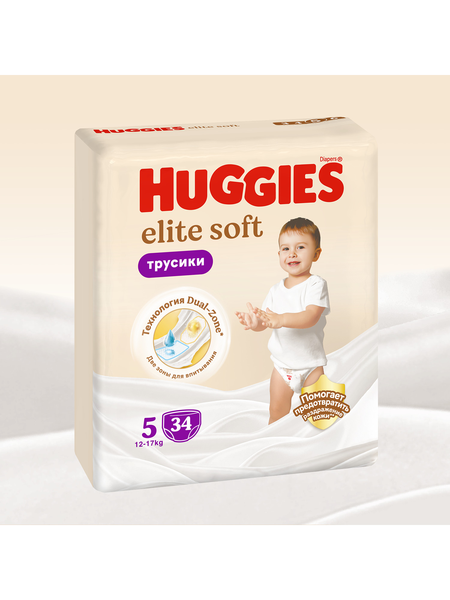 Трусики Huggies Elite Soft 5 (12-17 кг) 34 шт. - фото 2