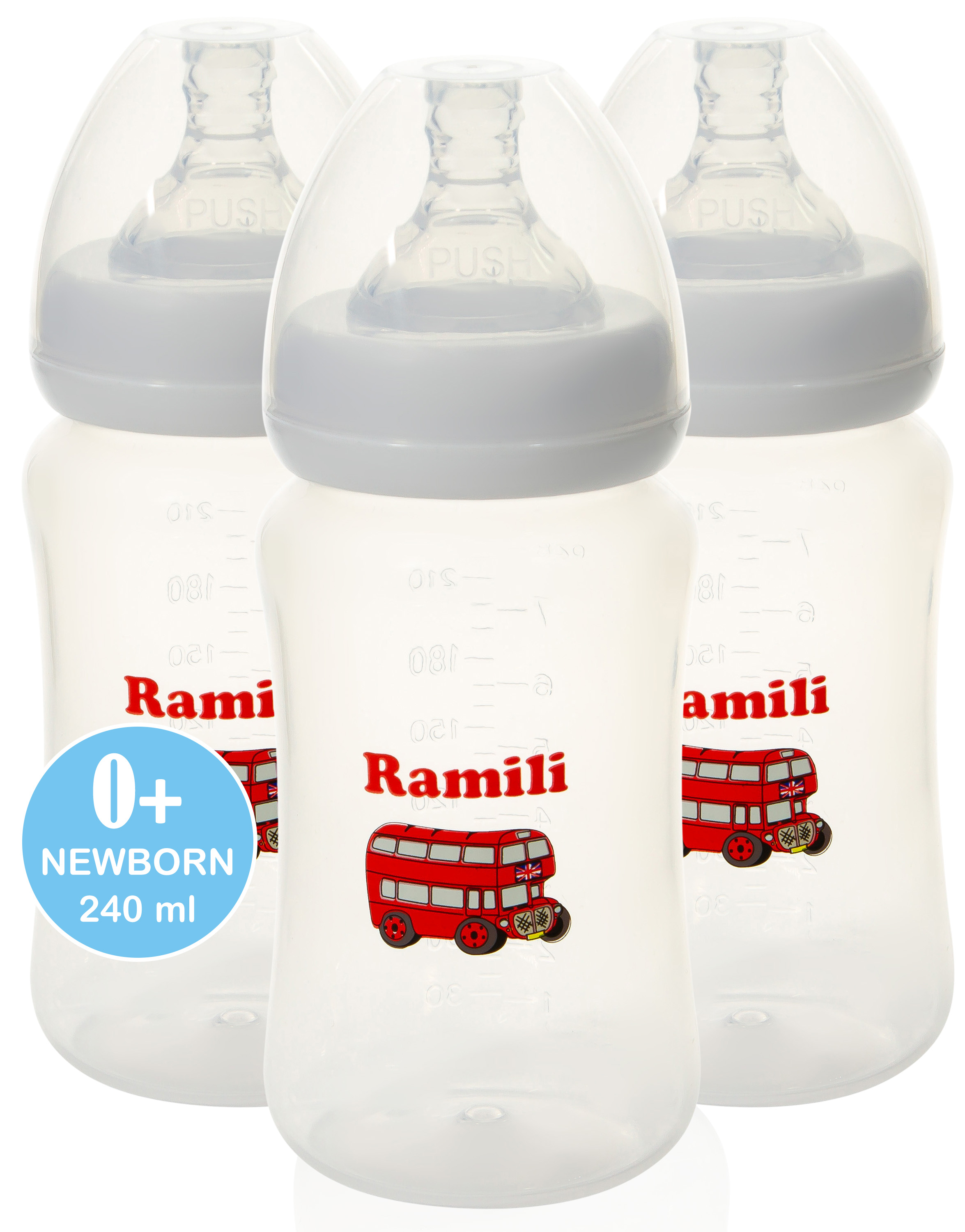 Бутылочка Ramili Anti-Colic 240 мл 3 шт. - фото 13