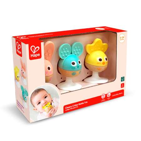 Игрушка Hape погремушка Весёлое трио