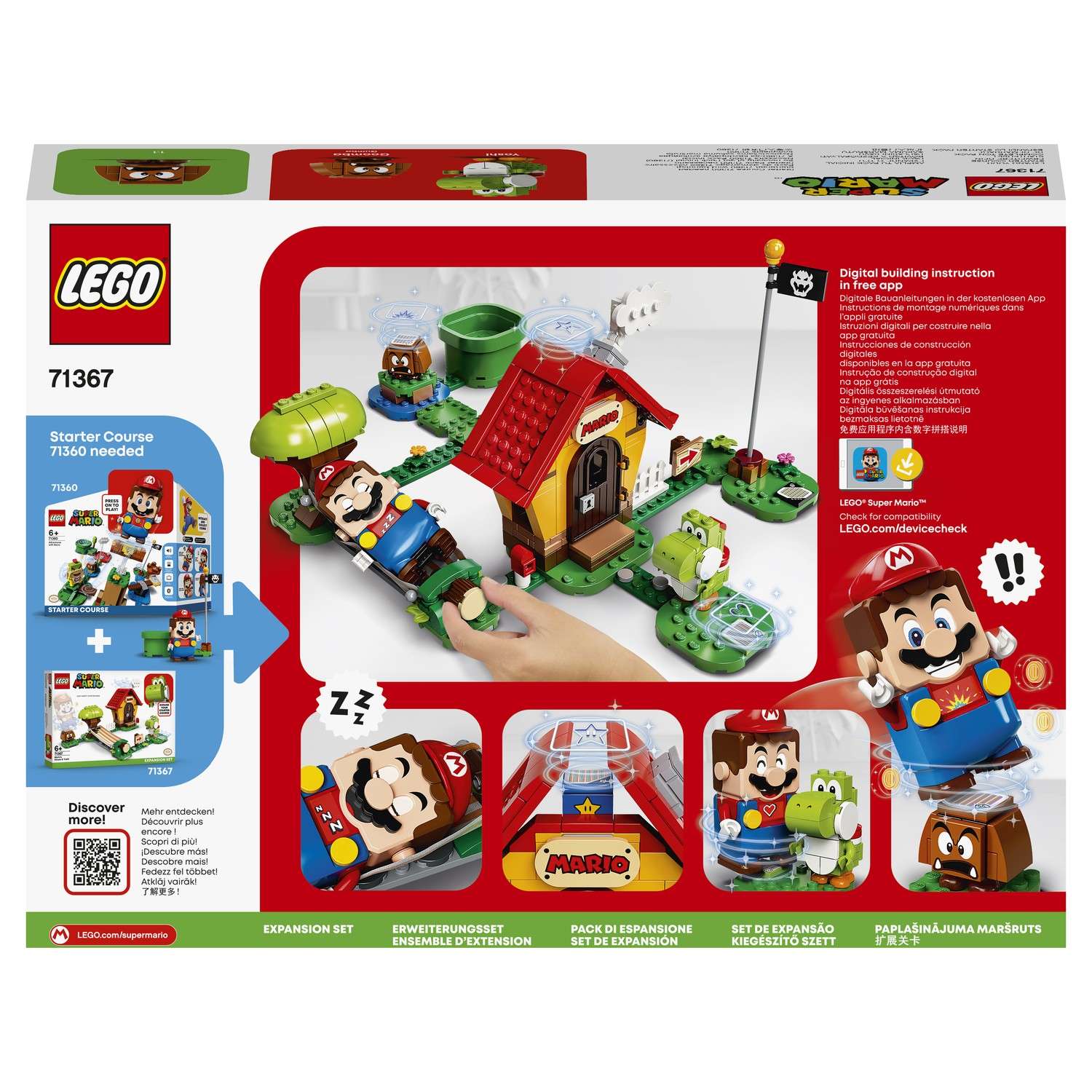Конструктор LEGO Super Mario Дом Марио и Йоши блочный - фото 3