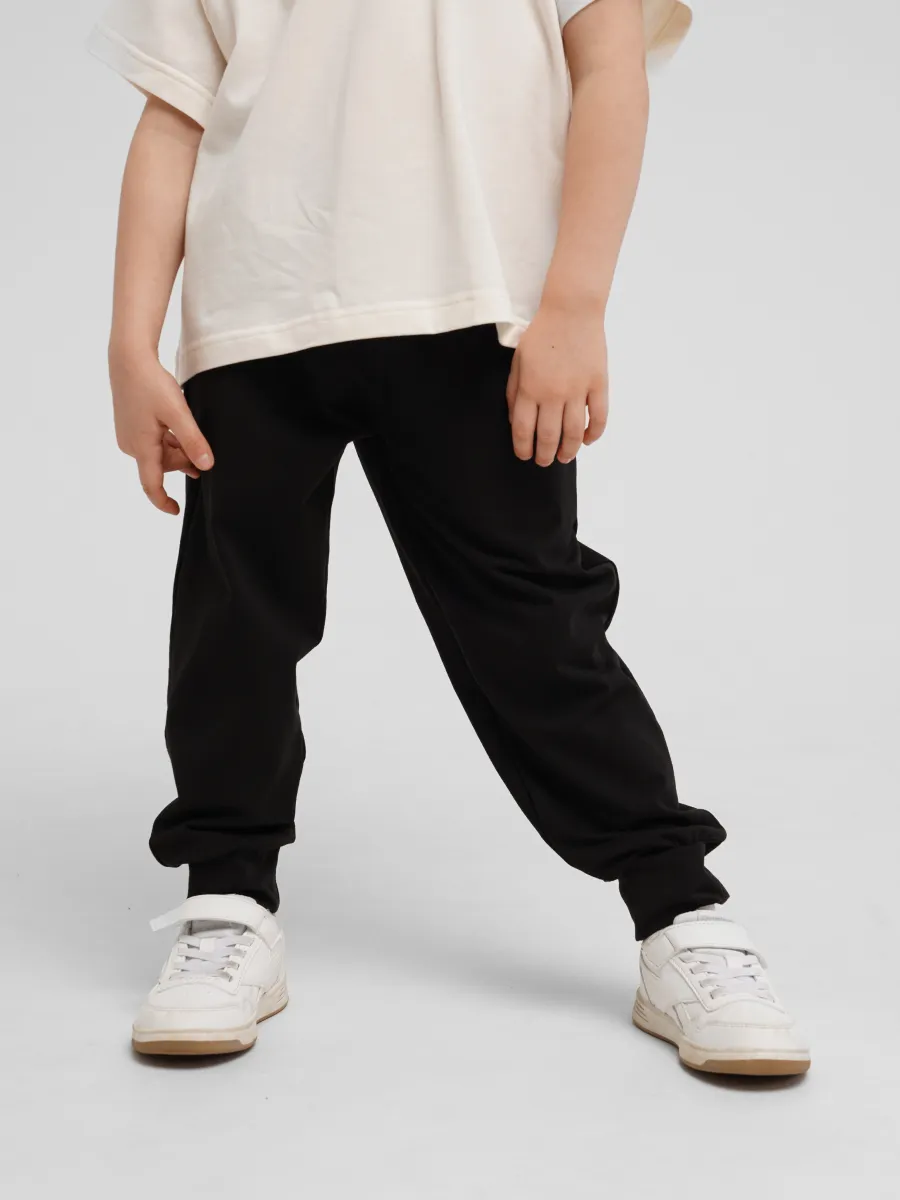 Брюки 2 шт Супер Пупс 2пр/штаны/черный/серый меланж - фото 20