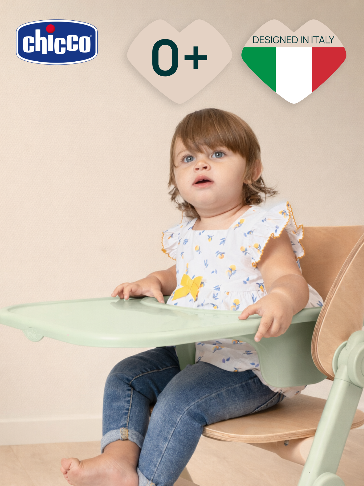 Стульчик для кормления Chicco Meraviglia Olive зеленый - фото 3