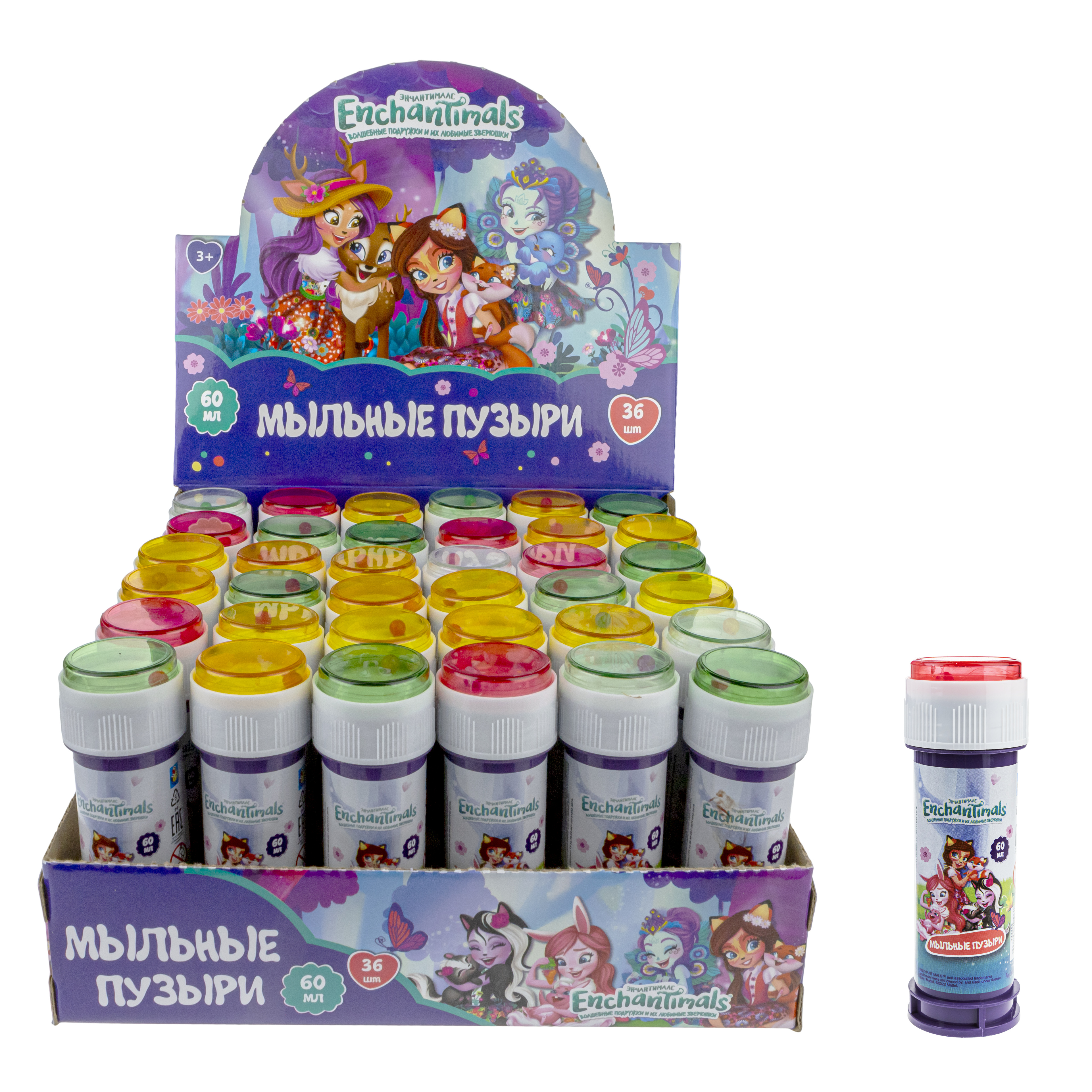 Мыльные пузыри 1TOY набор Enchantimals 36 штук - фото 7