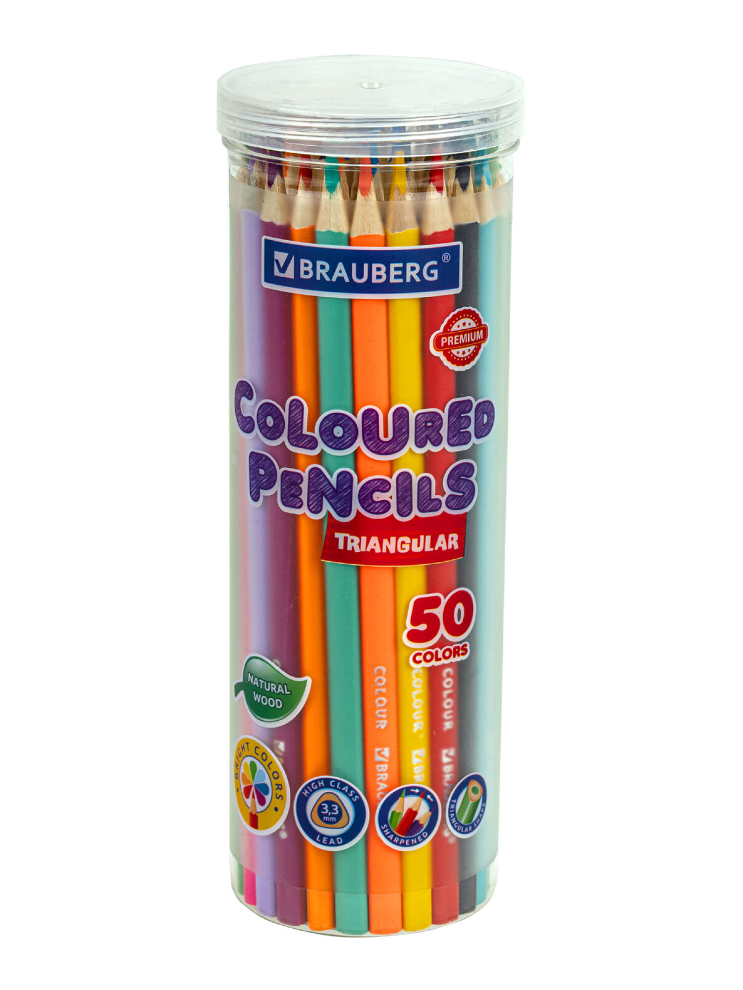 Карандаши цветные Brauberg 50 шт. - фото 8