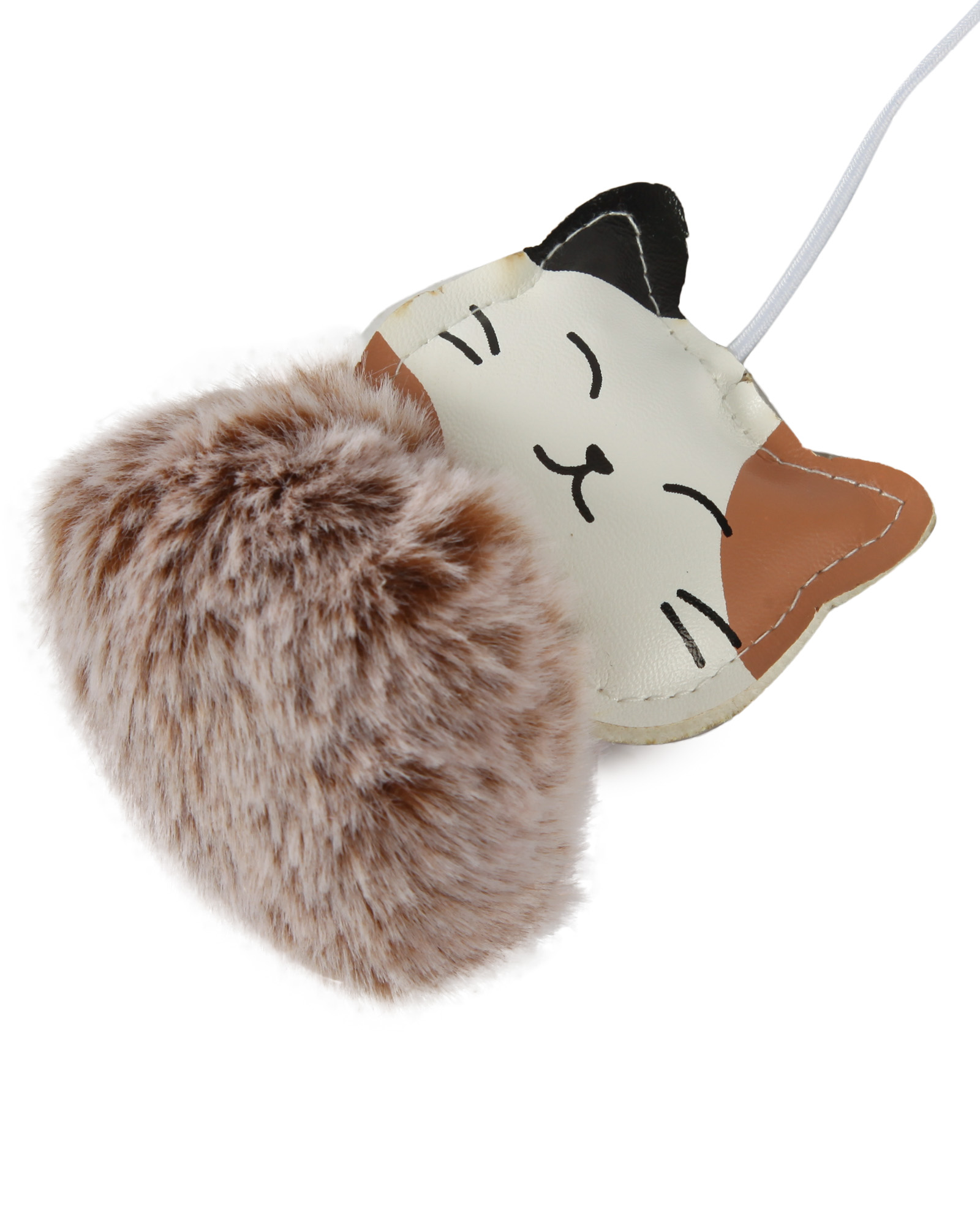 Игрушка для кошек Barbaks Дразнилка меховой шарик - фото 2