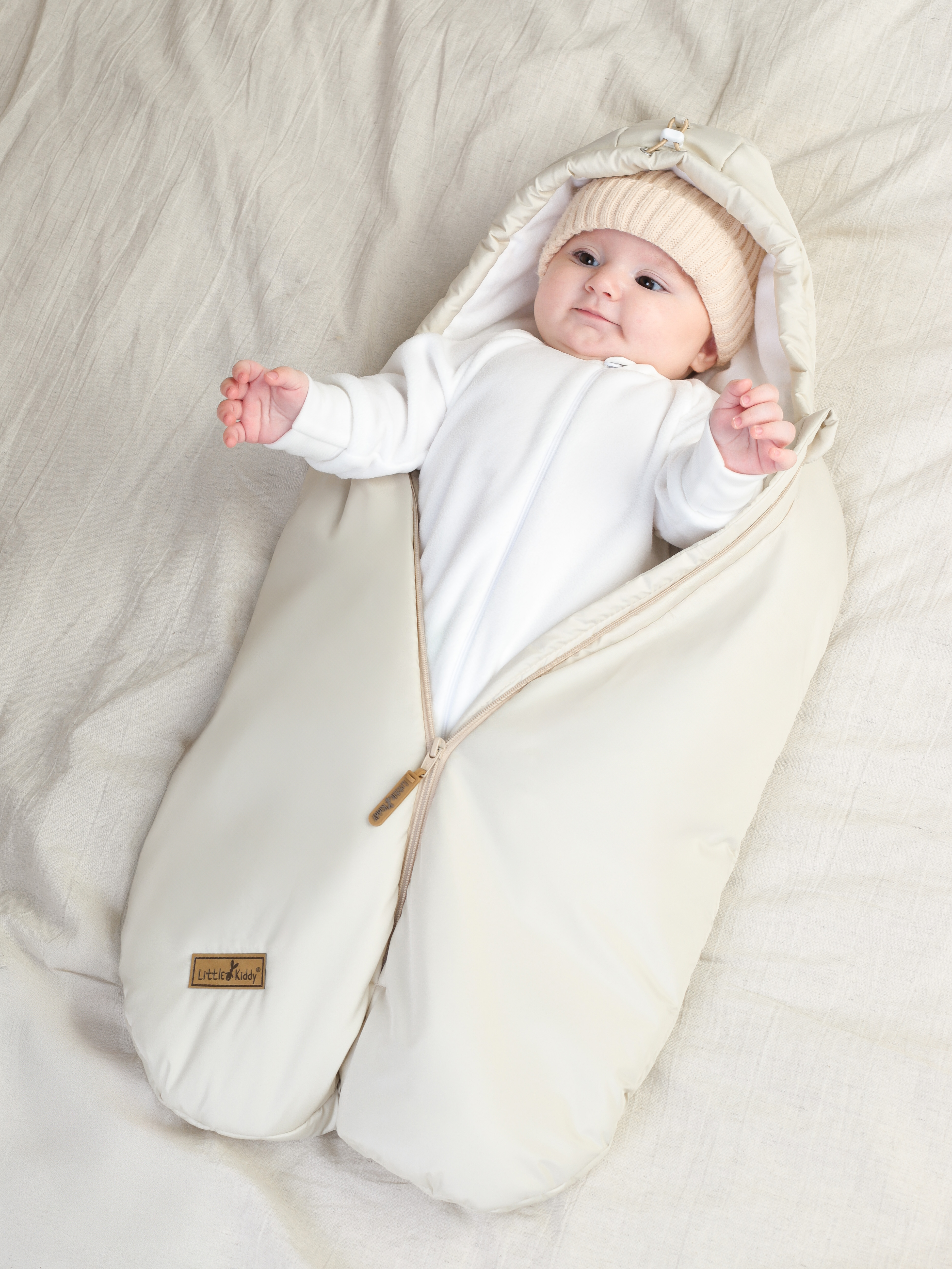 Конверт в коляску LittleKiddy бежевый - фото 1